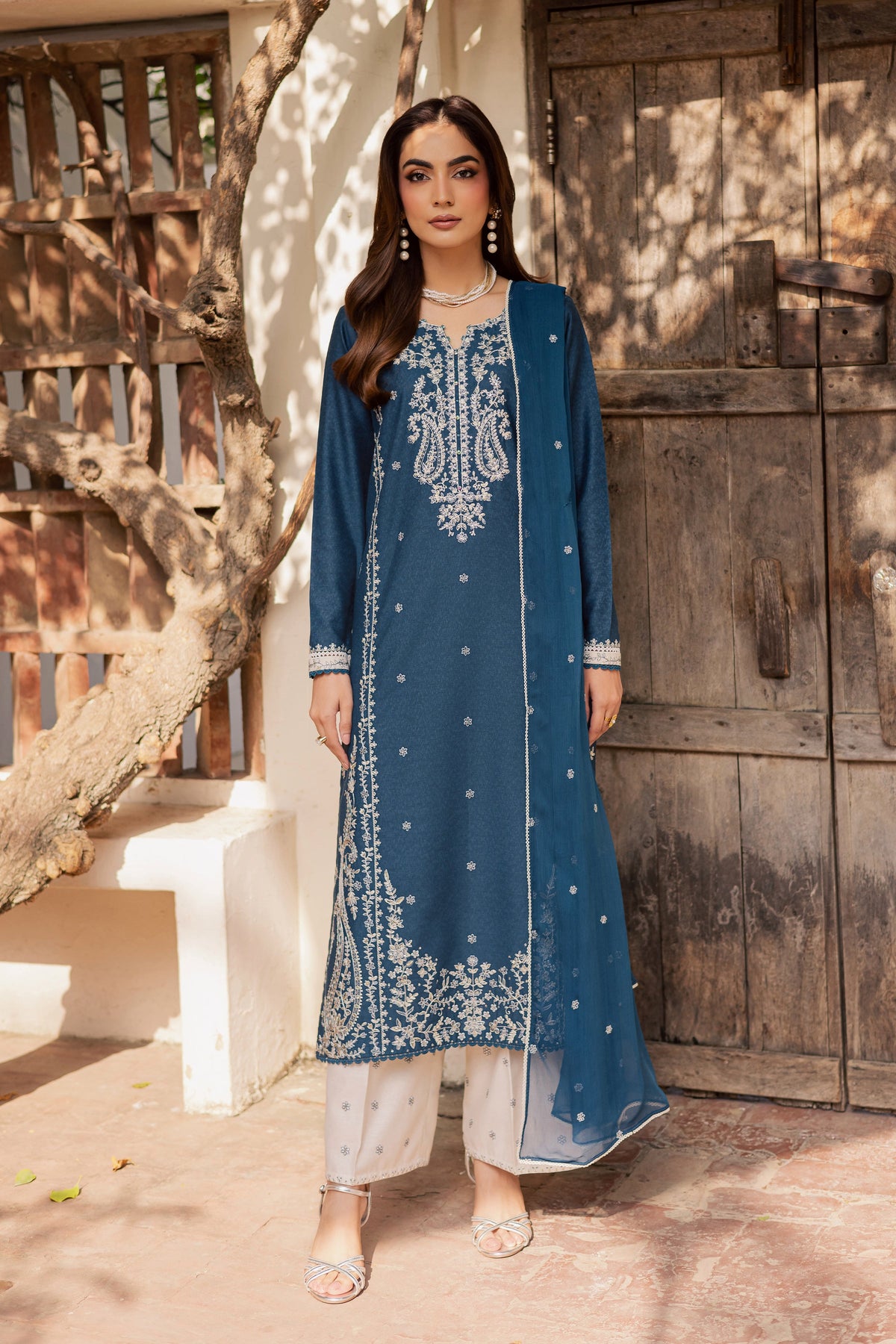 Raham 3Pc - Embroidered Festive Pret