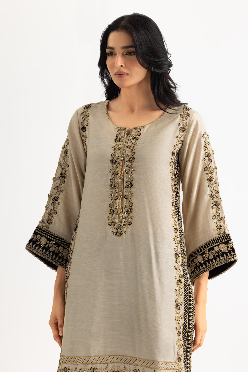 Raw Silk Embroidered Co-Ord Set