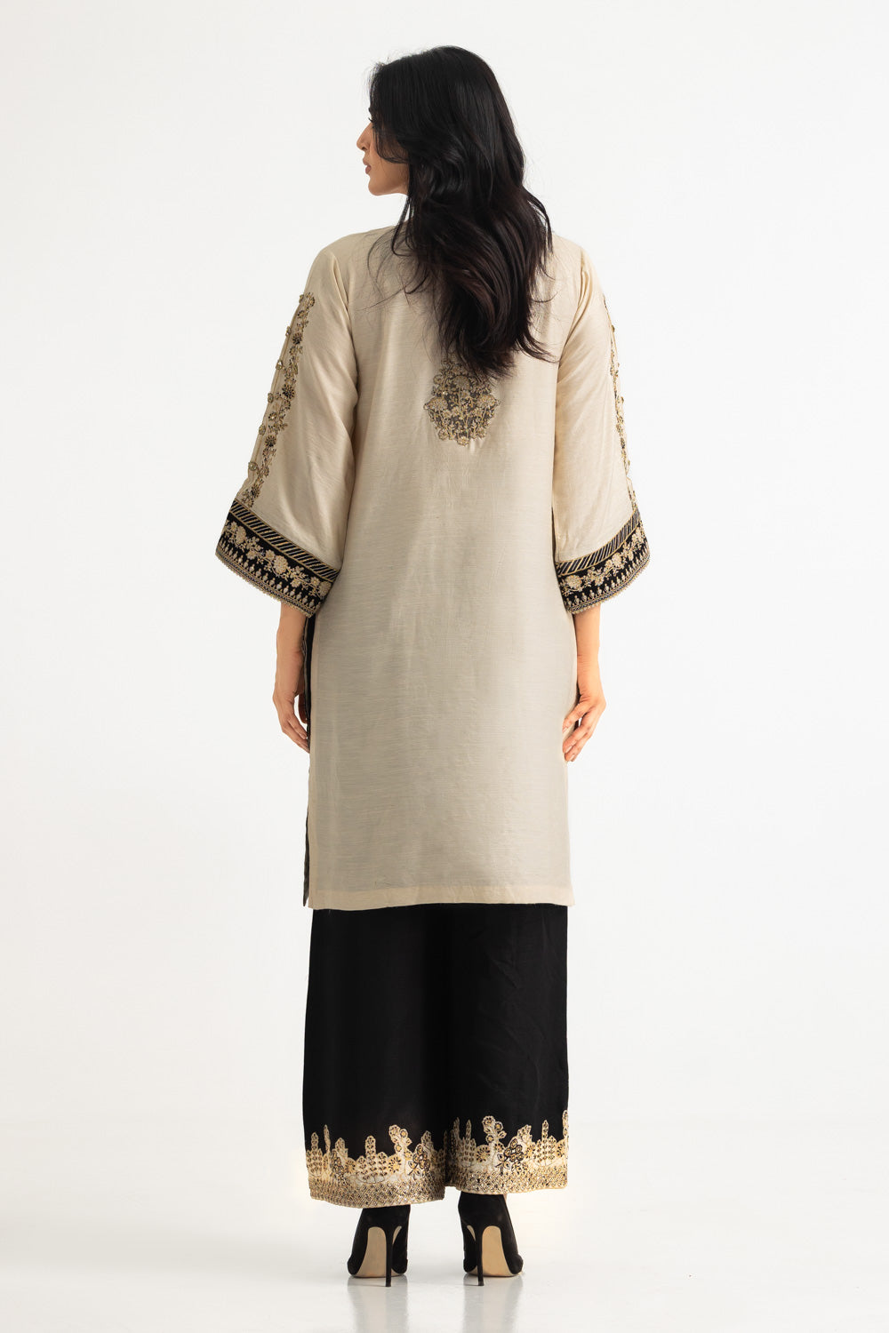 Raw Silk Embroidered Co-Ord Set