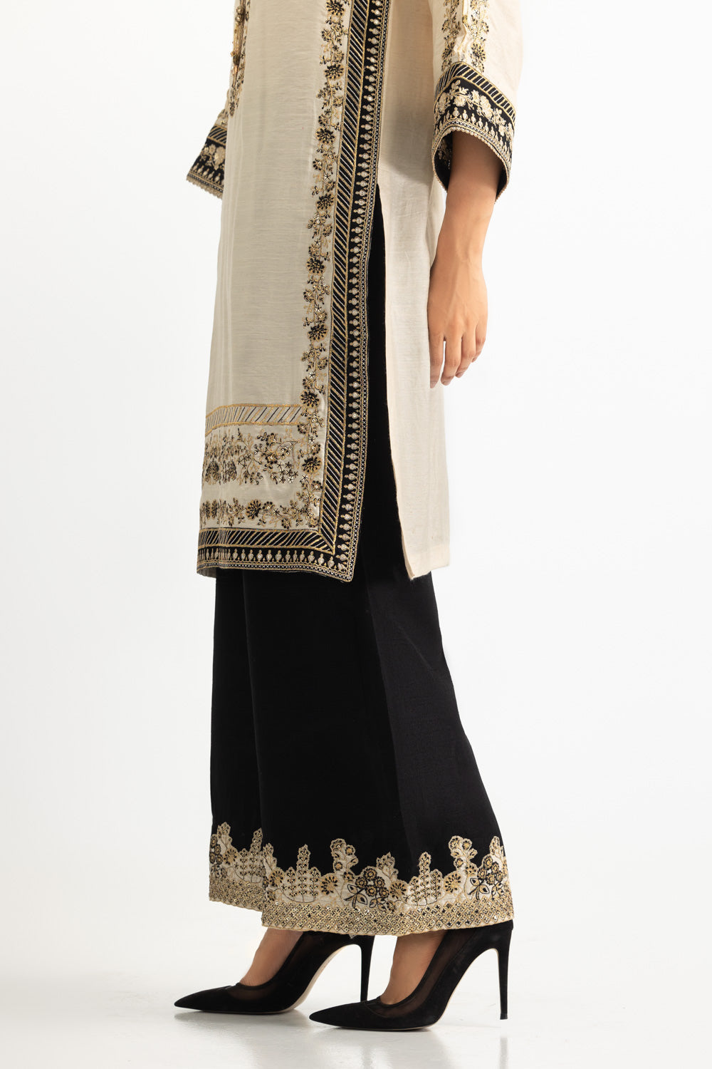 Raw Silk Embroidered Co-Ord Set