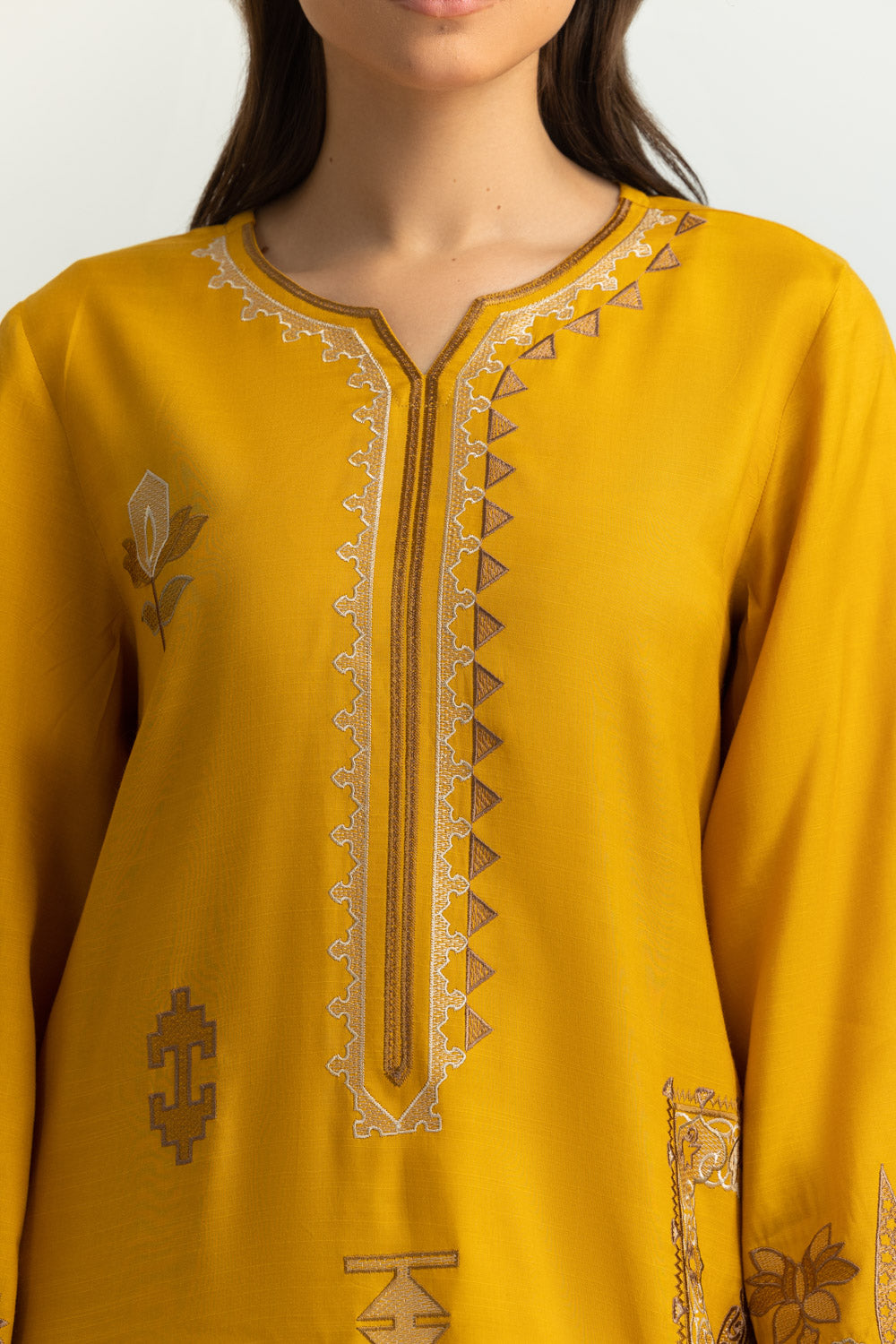 Raw Silk Embroidered Co-Ord Set