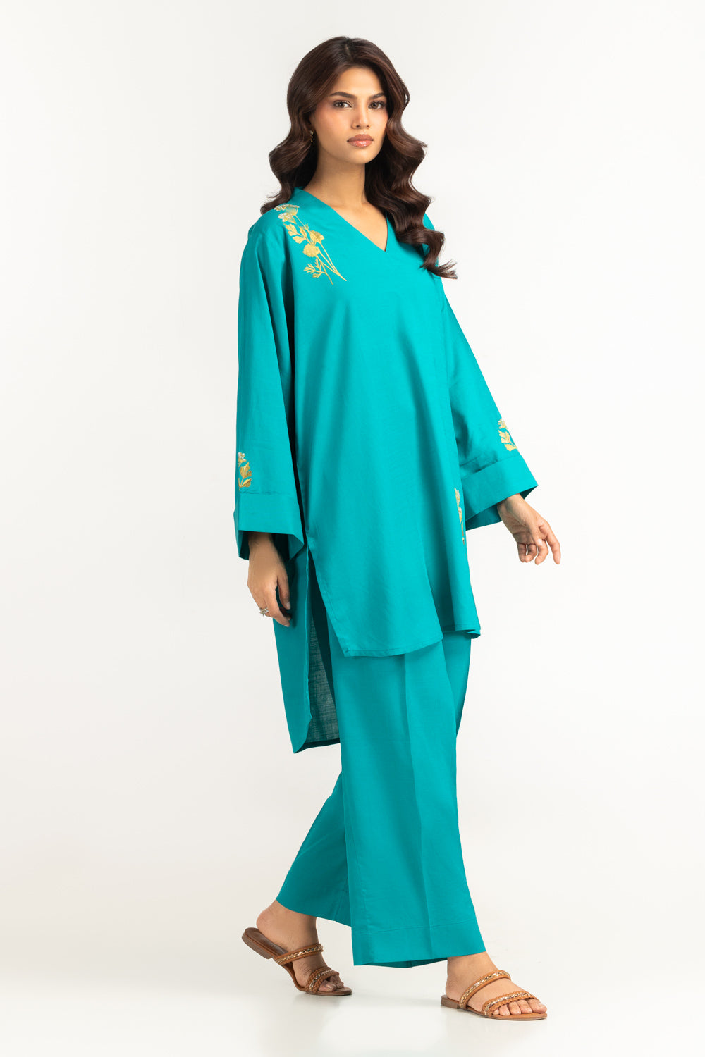 Rawsilk Embroidered Co-Ord Set