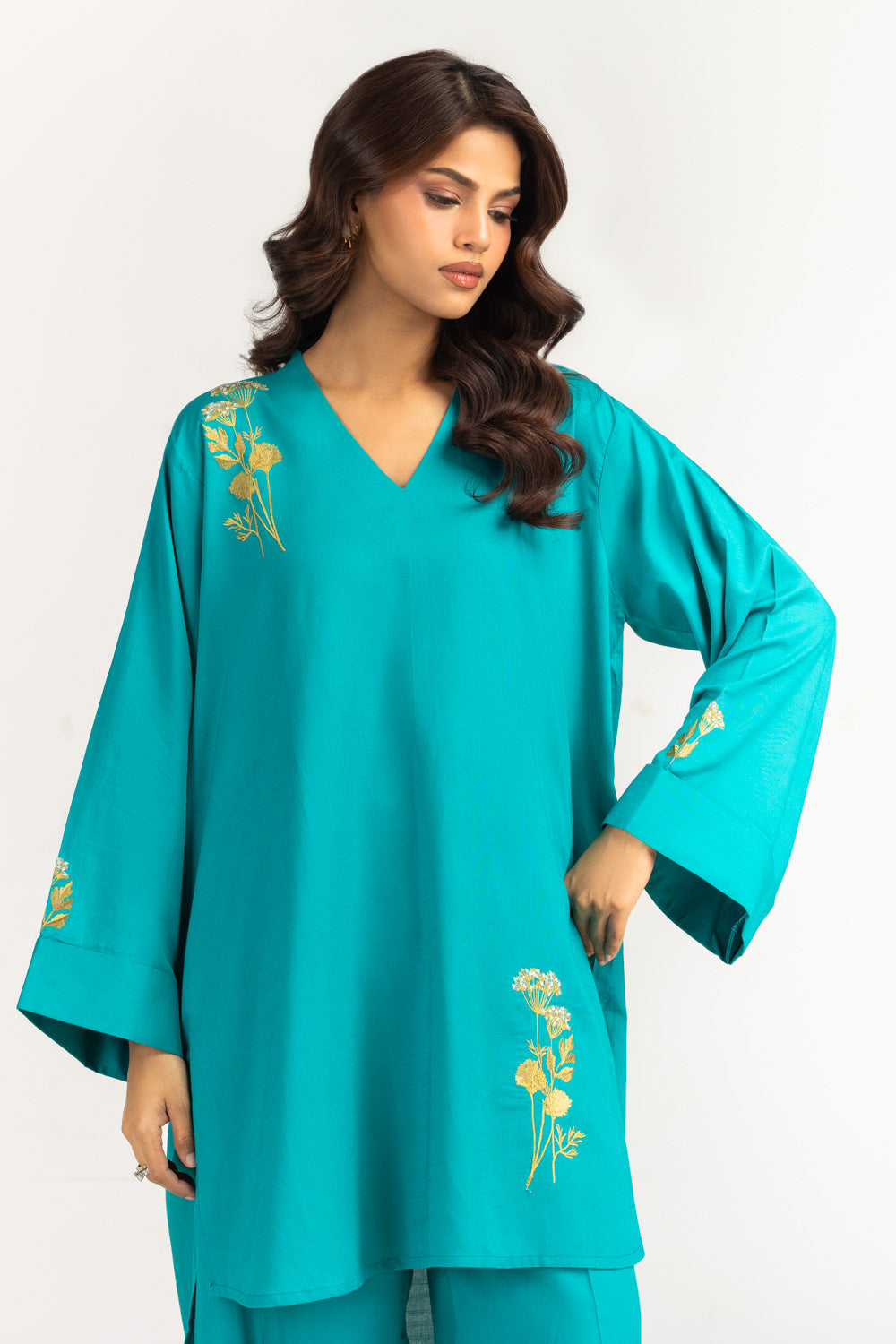 Rawsilk Embroidered Co-Ord Set