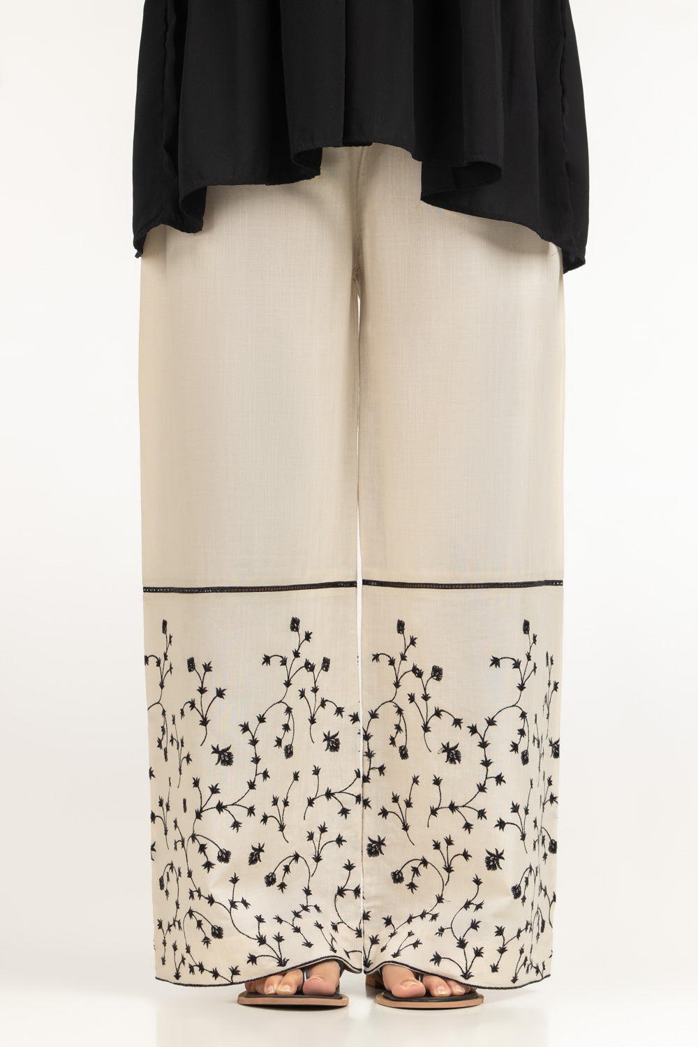 Rawsilk Embroidered Trouser