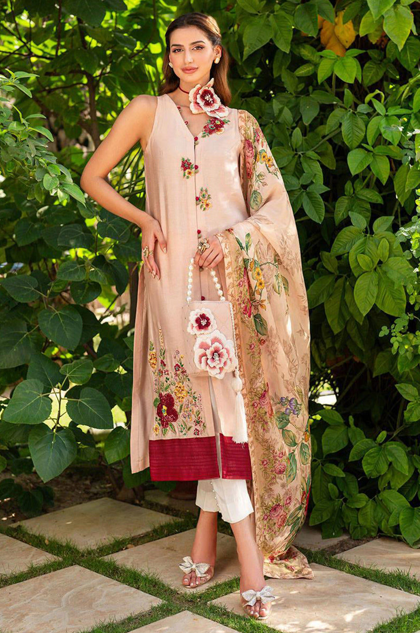 Red Lily - Shirt,Pants & Dupatta