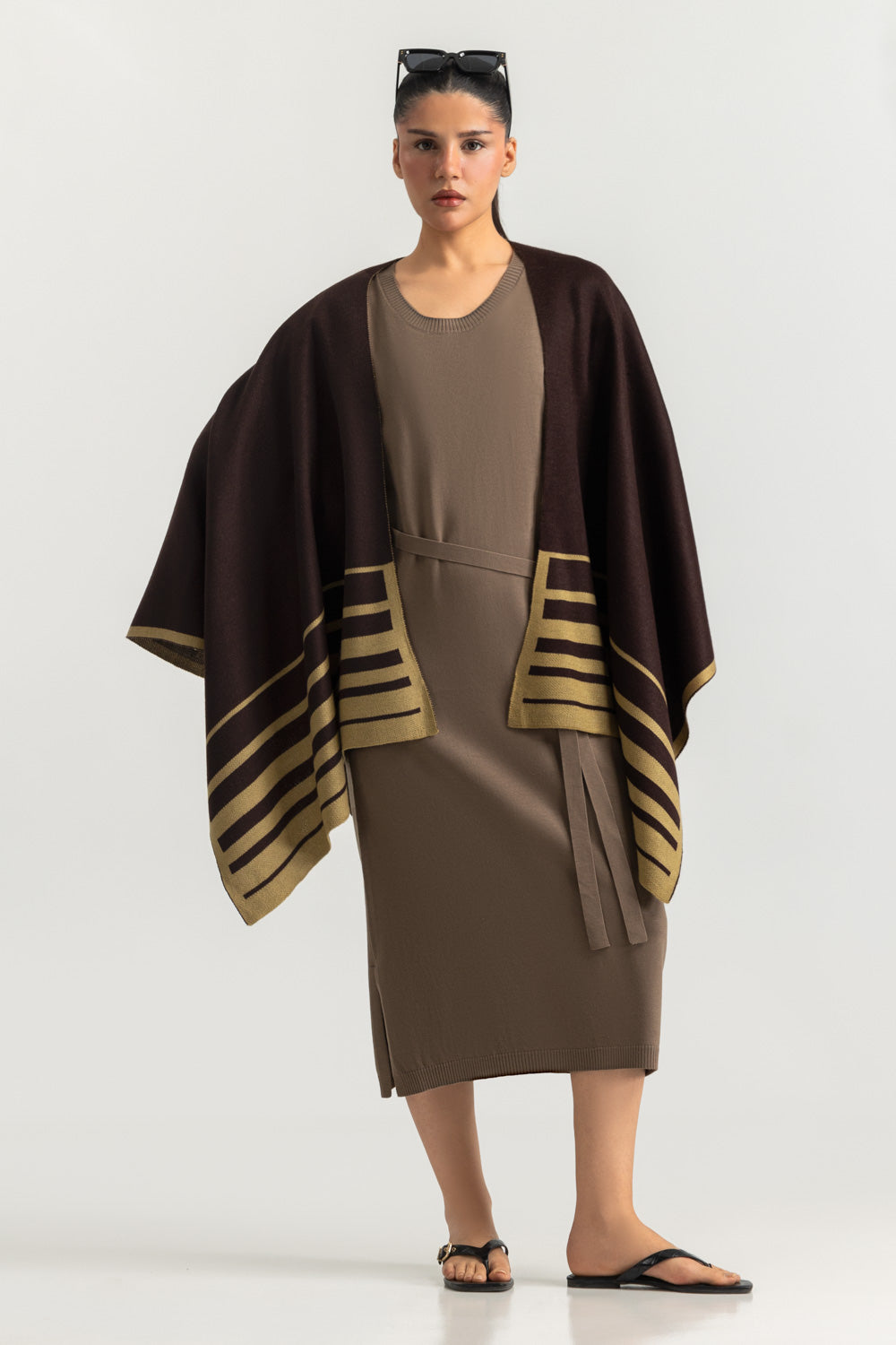 Regular Fit Cape Shawl