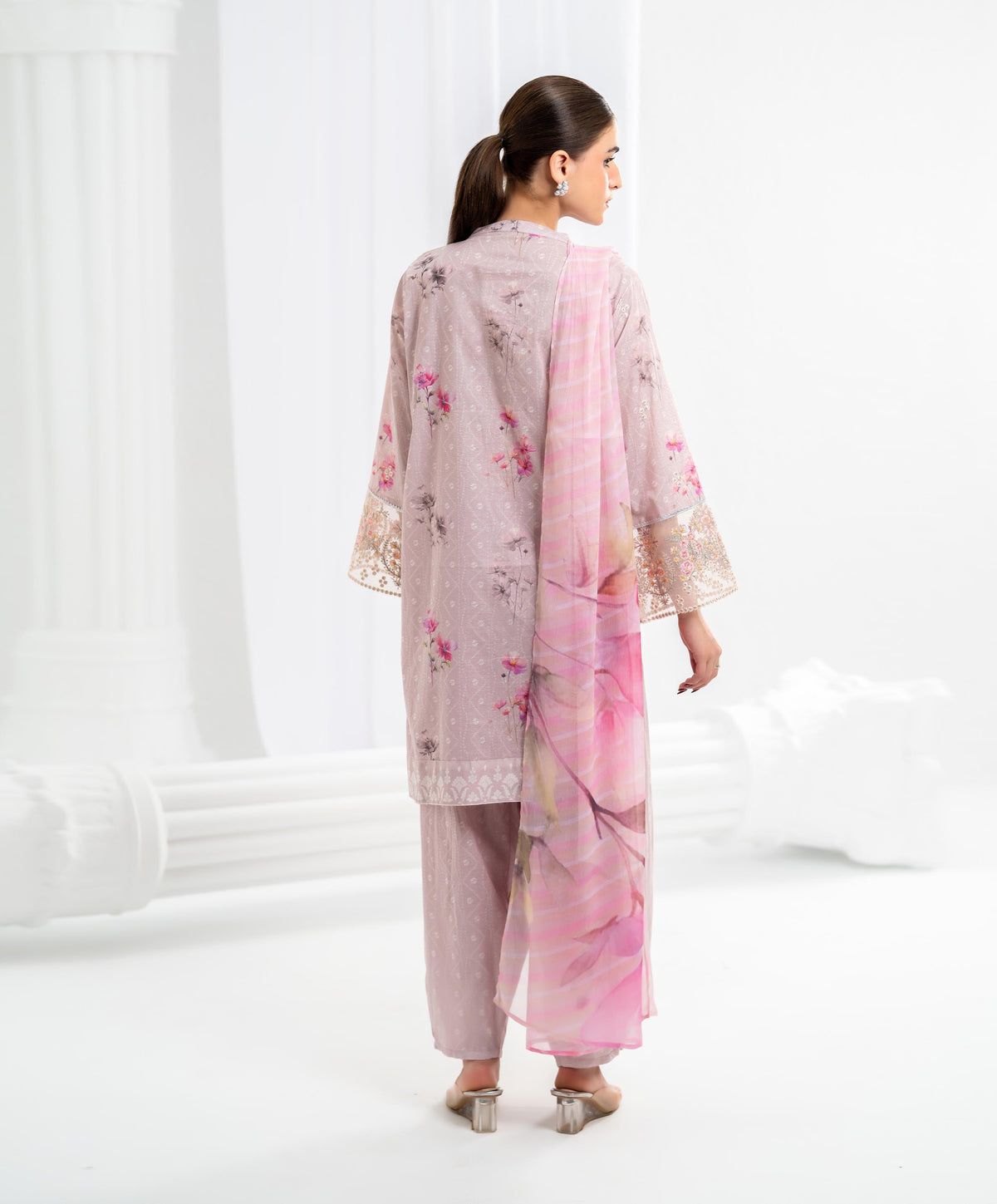 KEP-3P-005 MAUVE-LAWN STITCHED 3PC