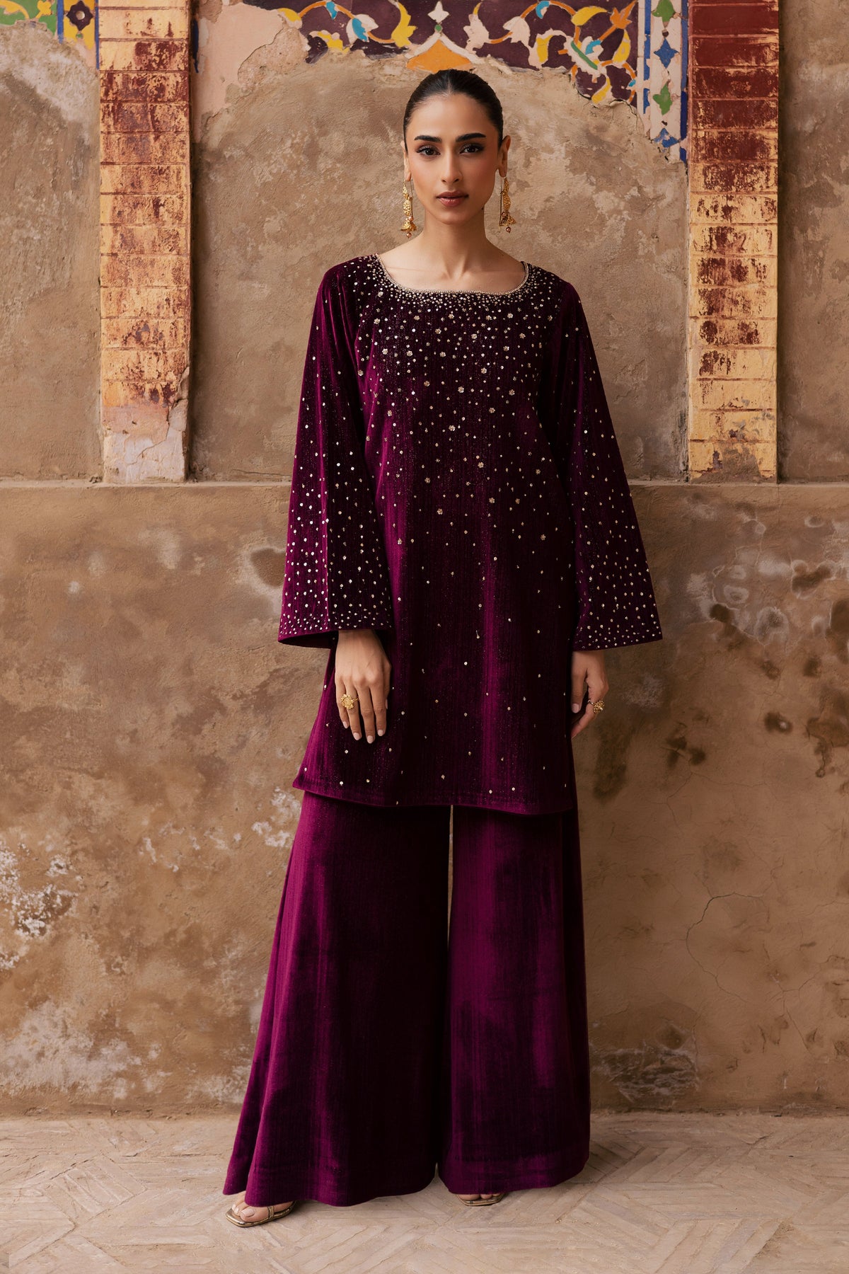 Rosa 2Pc - Velvet Formal Dress