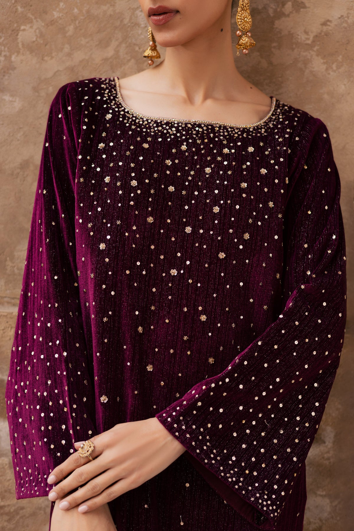 Rosa 2Pc - Velvet Formal Dress