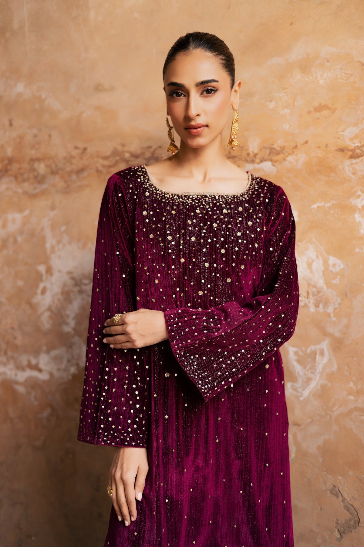 Rosa 2Pc - Velvet Formal Dress