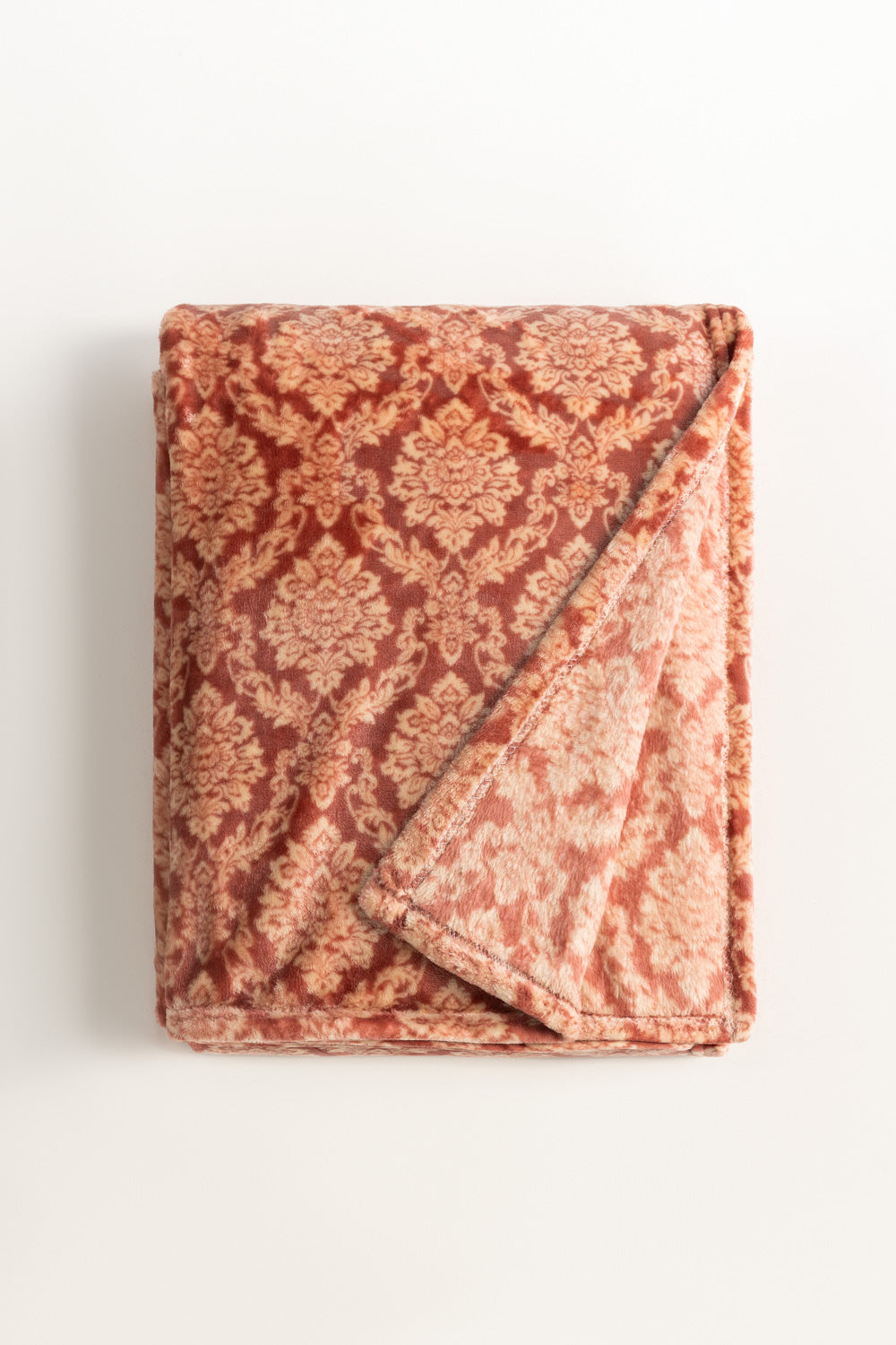 Rose Pink Embossed Single Ply Fleece