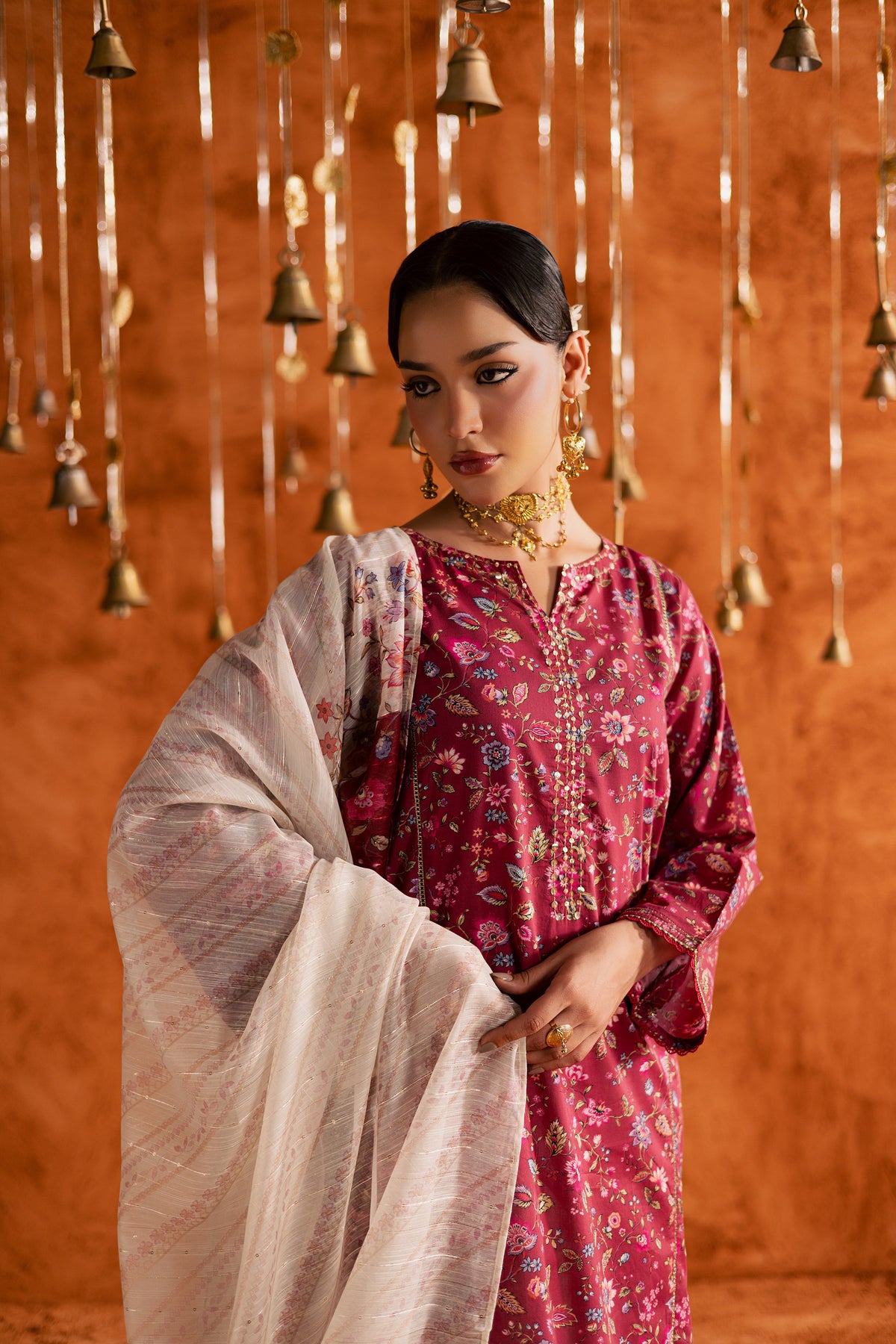 Roseshell 3Pc - Printed Lawn Dress