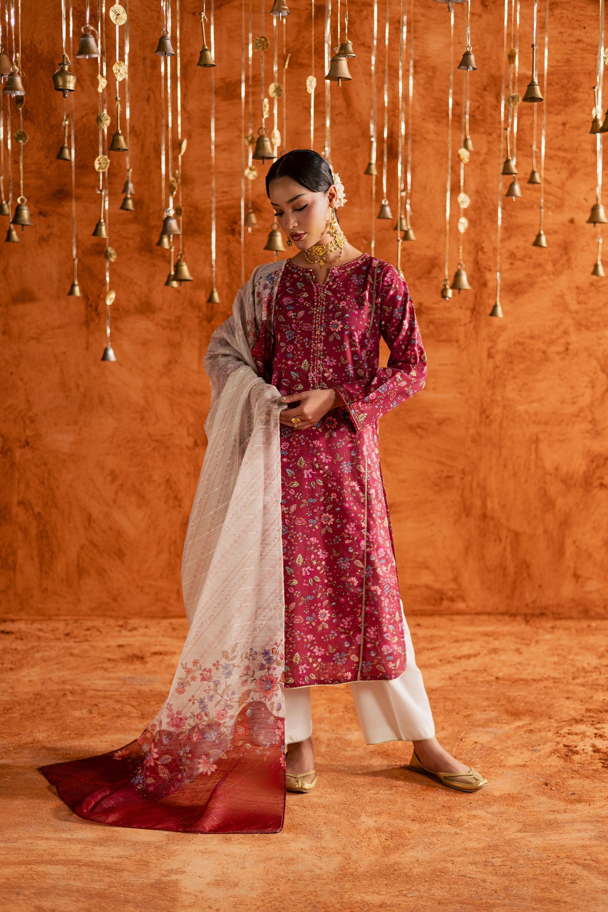 Roseshell 3Pc - Printed Lawn Dress