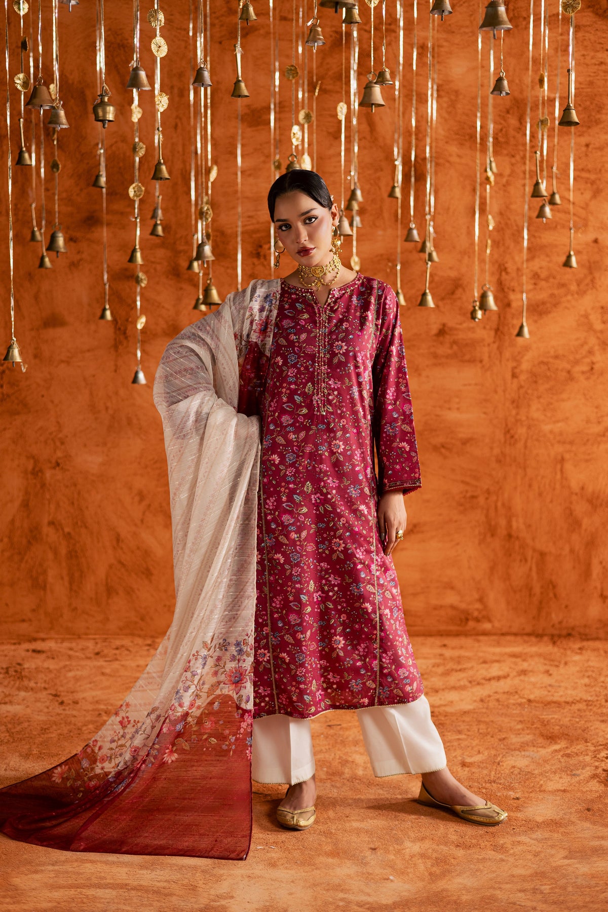 Roseshell 3Pc - Printed Lawn Dress