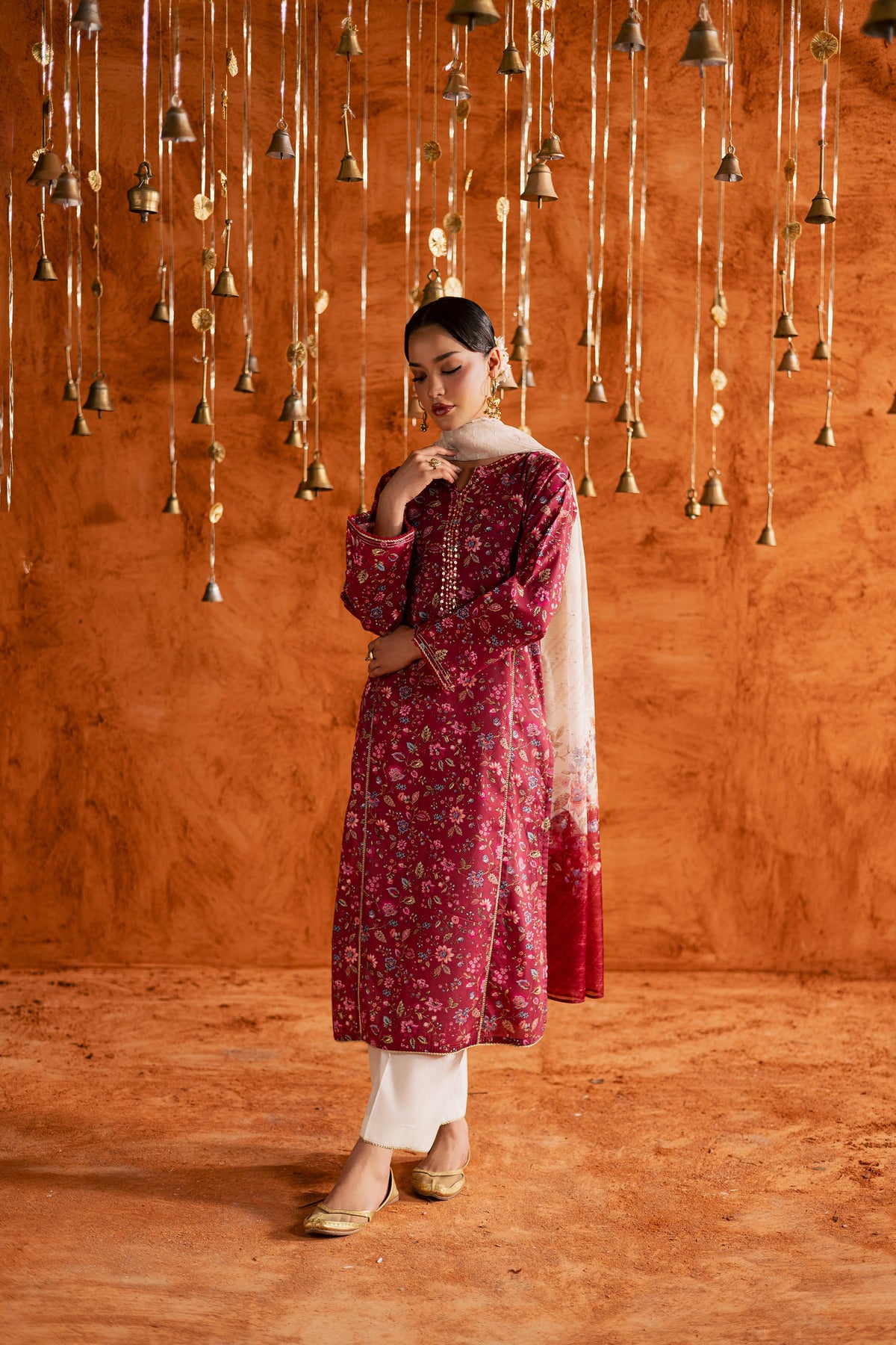 Roseshell 3Pc - Printed Lawn Dress