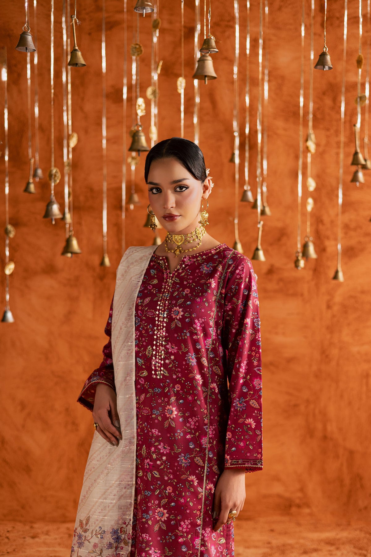 Roseshell 3Pc - Printed Lawn Dress