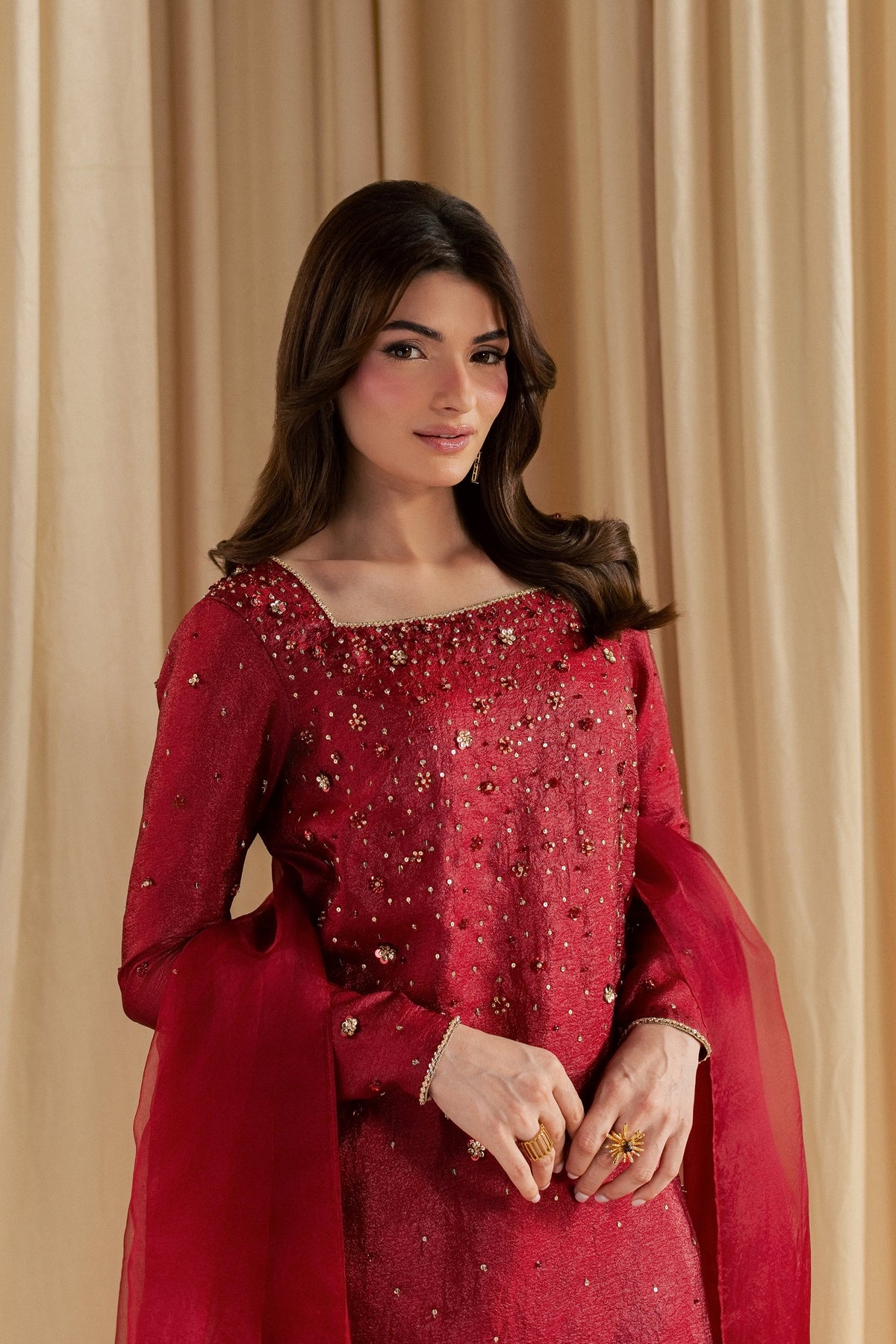 Ruby Stone 3Pc - Festive Luxe Pret