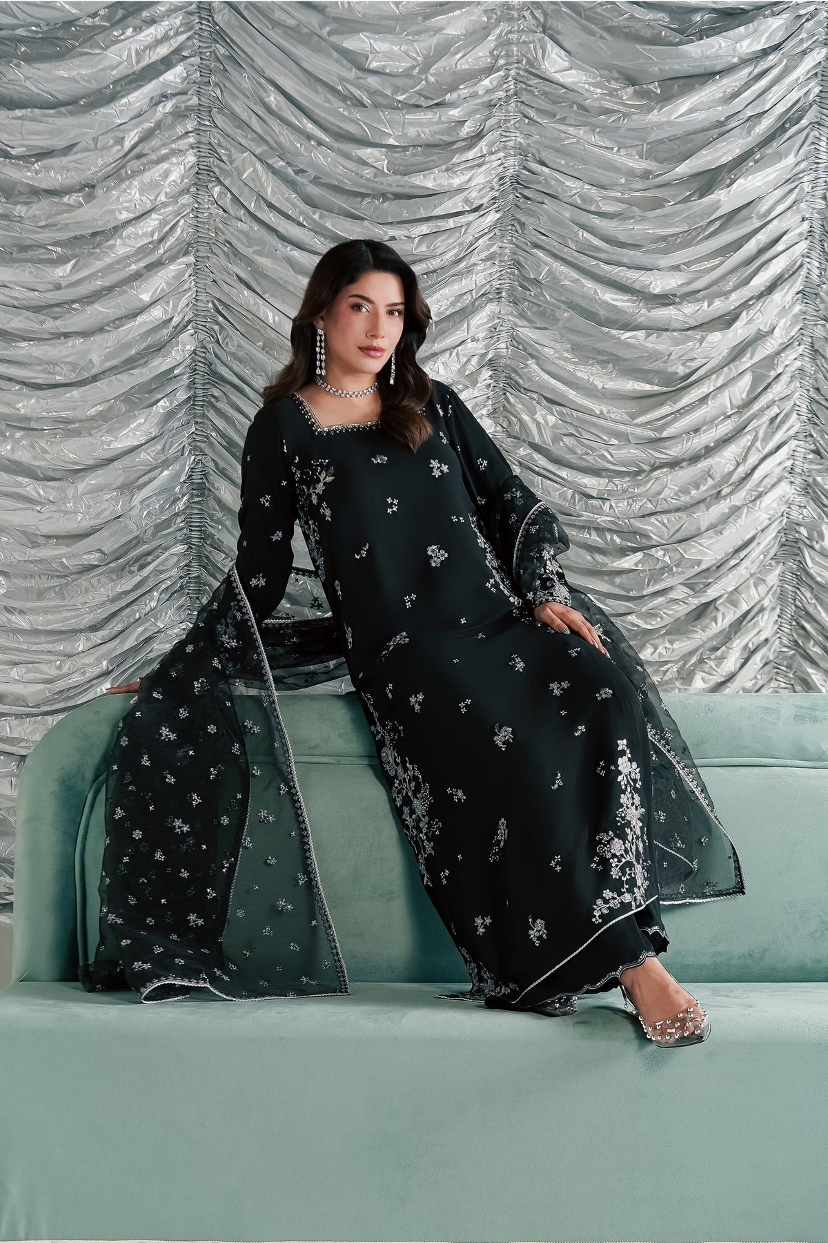 Ruhya 3Pc - Festive Luxe Pret