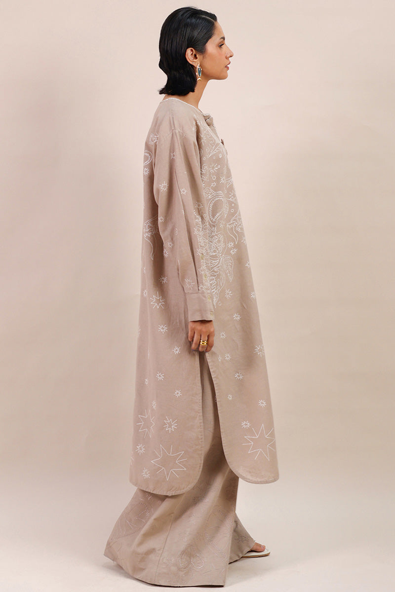 Ocean Whim Embroidered Kurta