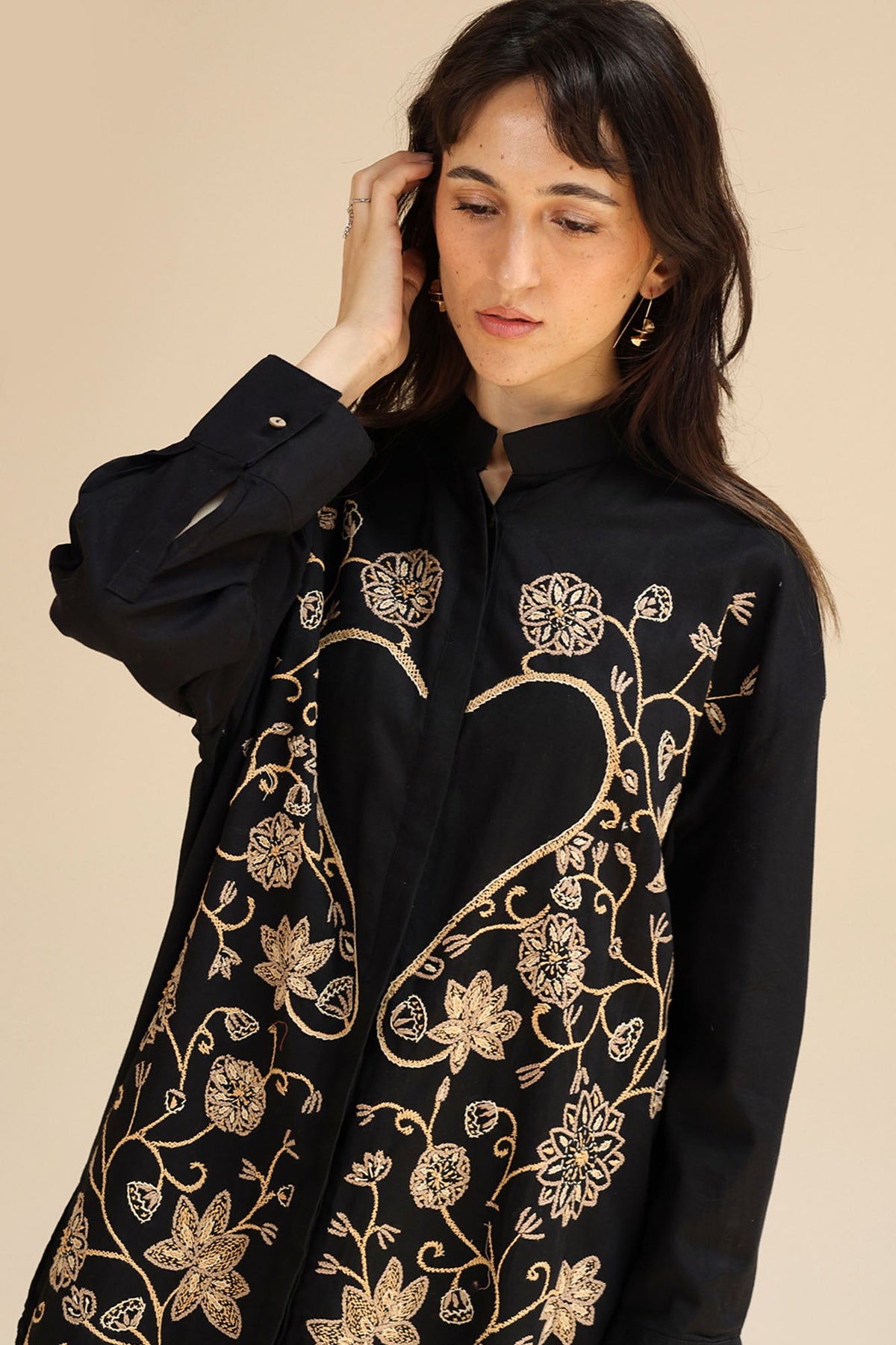 Heart loom Embroidered Top