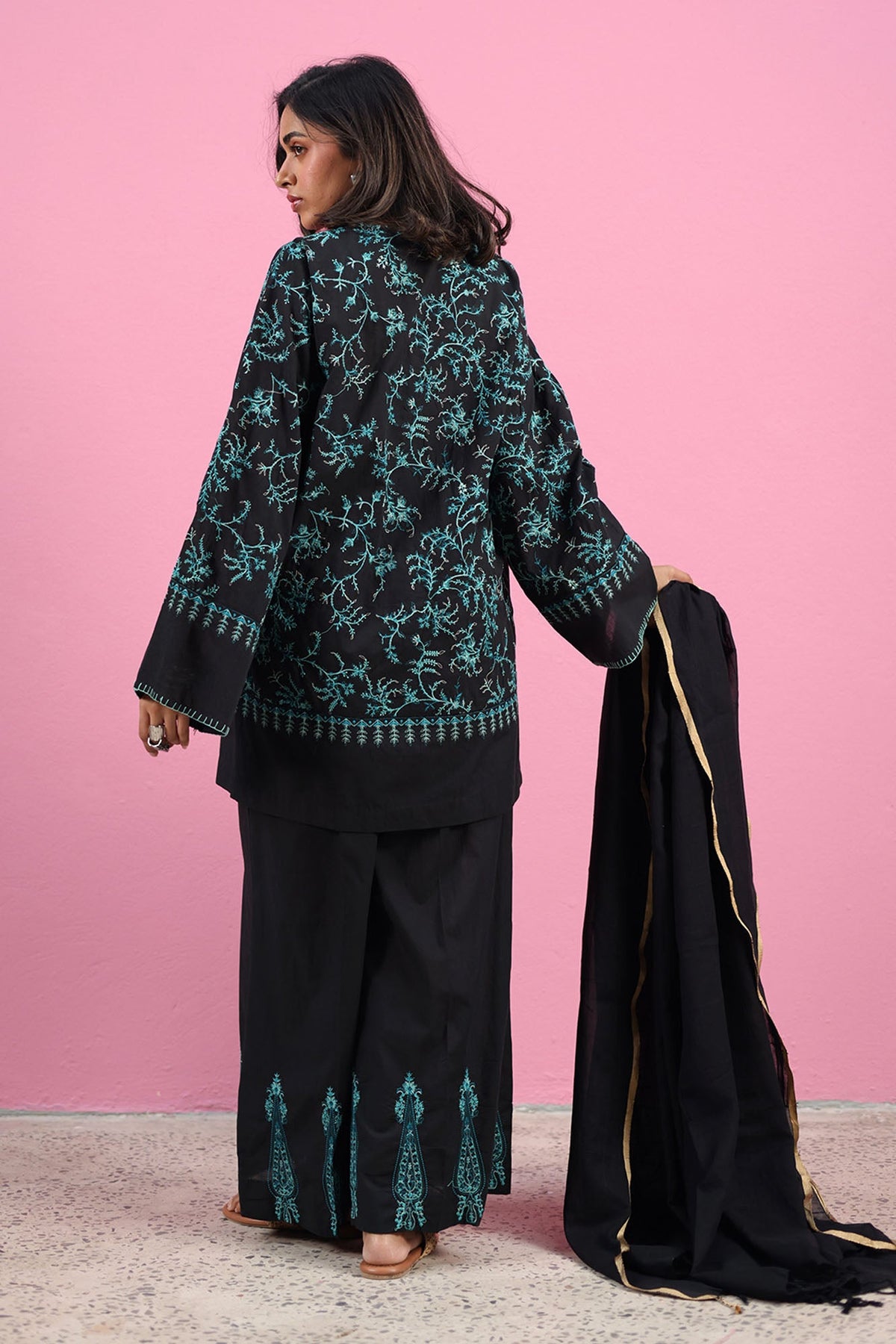Embroidered 3-Piece Suit