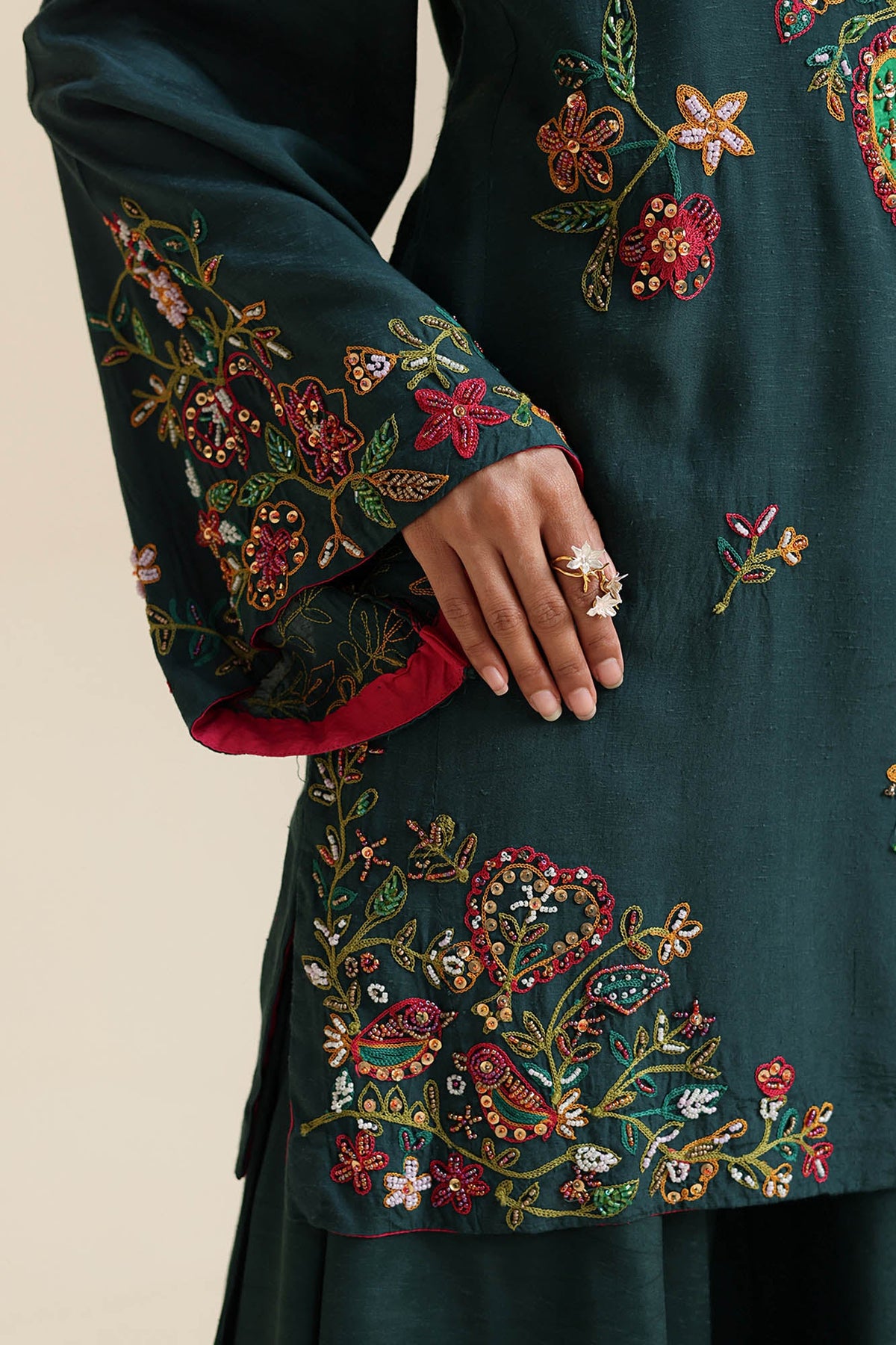 Embroidered Sharara Set