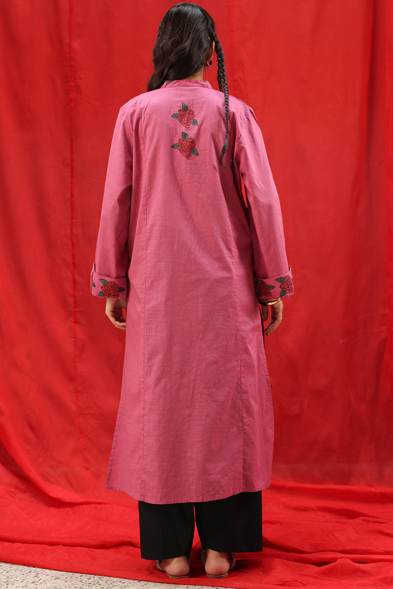 Rose Block Printed Kurta