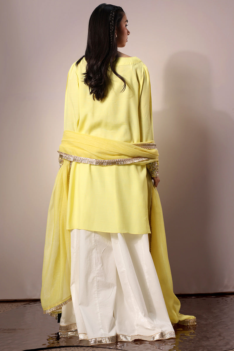 Gota Kari 3-Piece Sharara Set