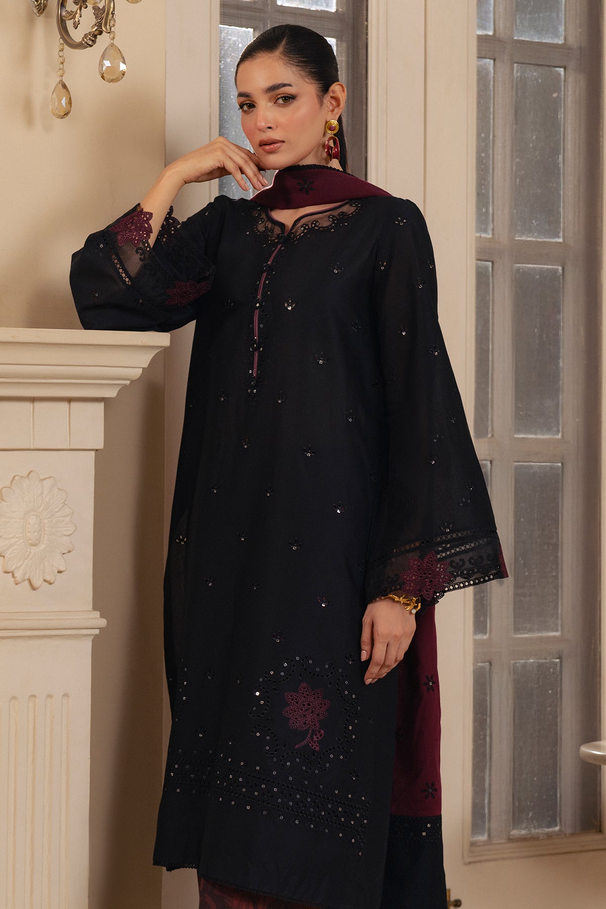 EMBROIDERED LAWN RTW-9342