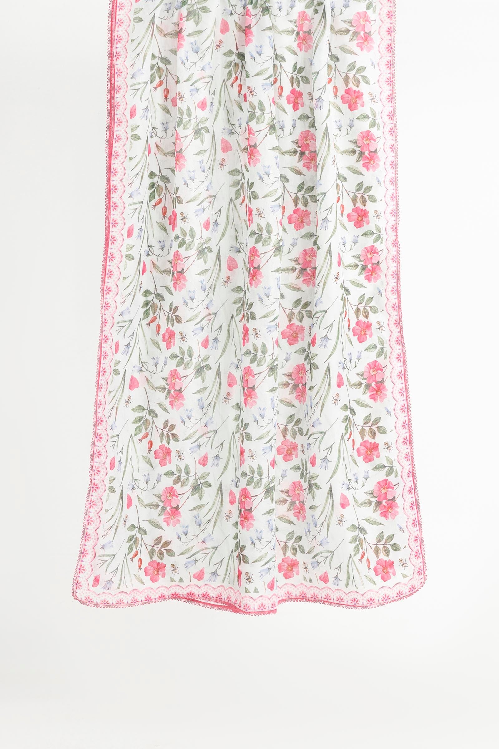 Stitched Printed Woven Net Dupatta