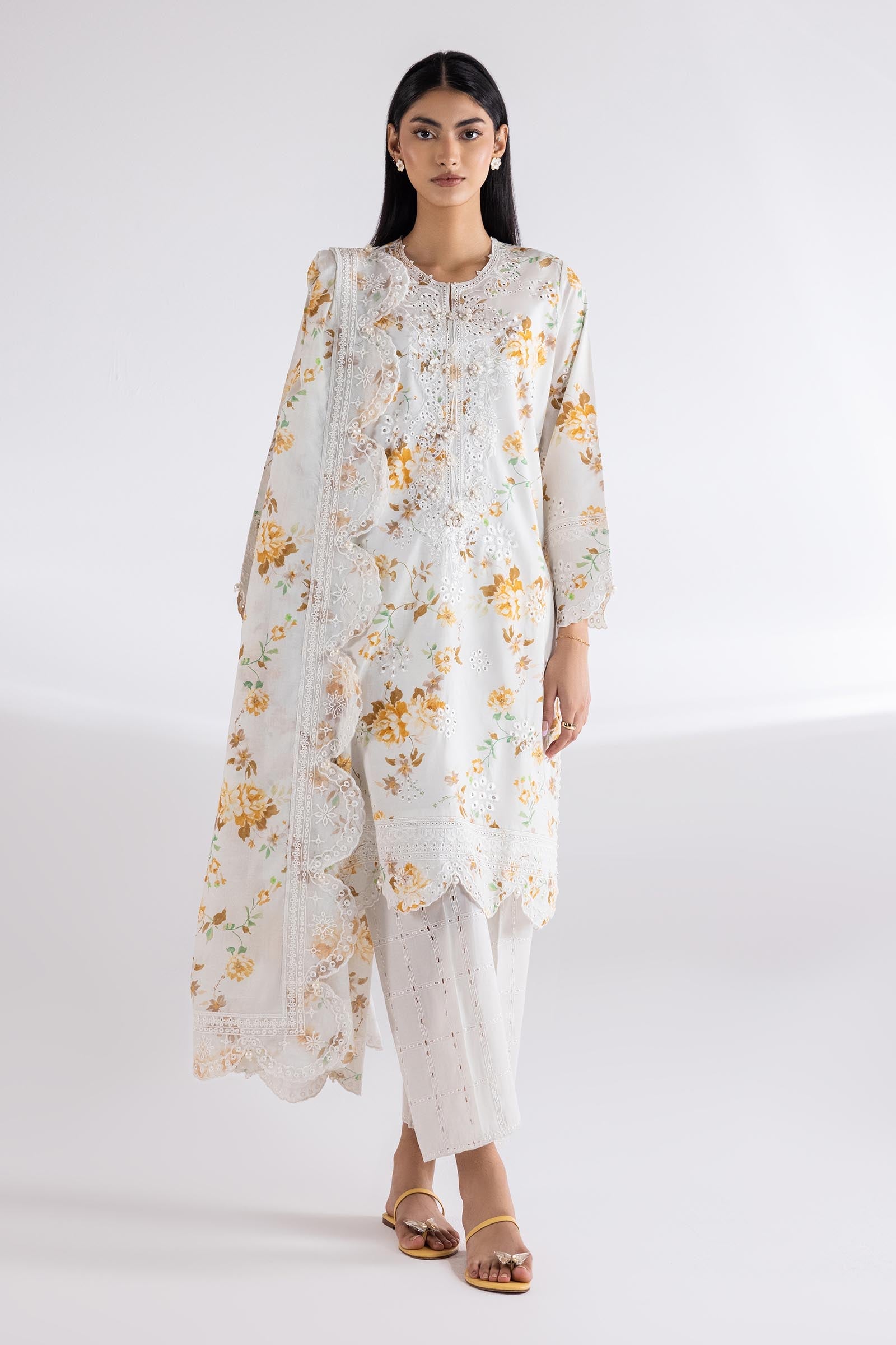 Stitched Printed Lawn Dupatta