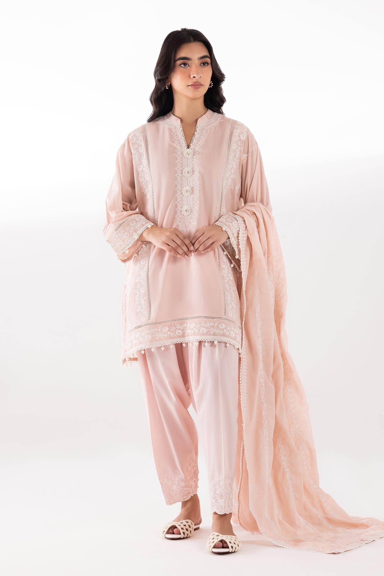 Lawn Embroidered Dupatta