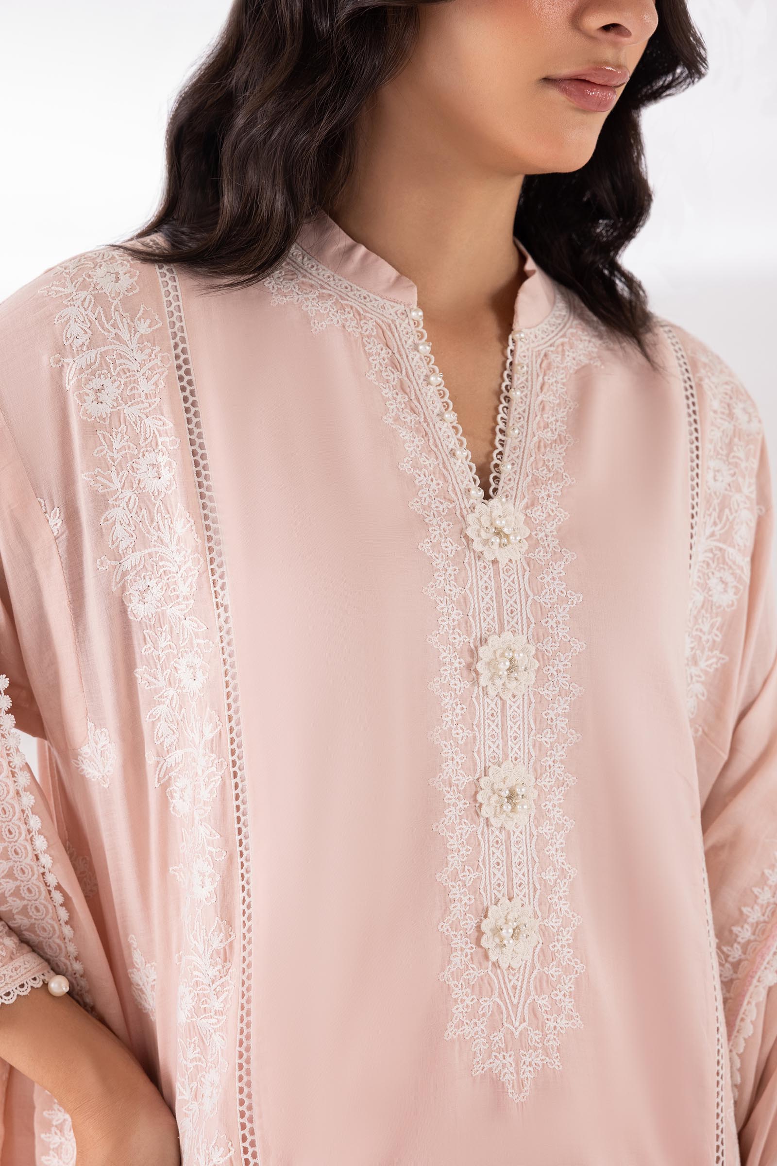 Stitched Embroidered Lawn Suit
