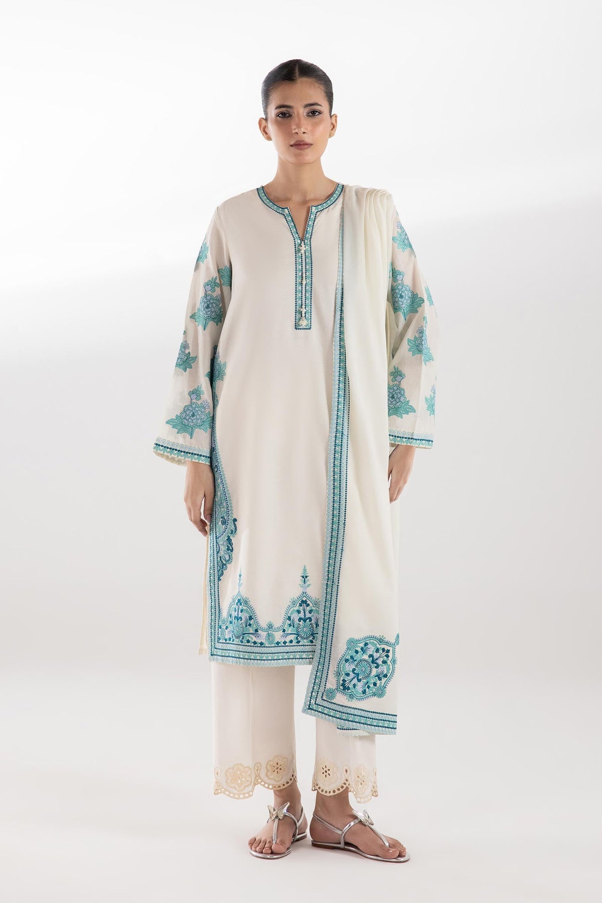 Stitched Voil Dupatta