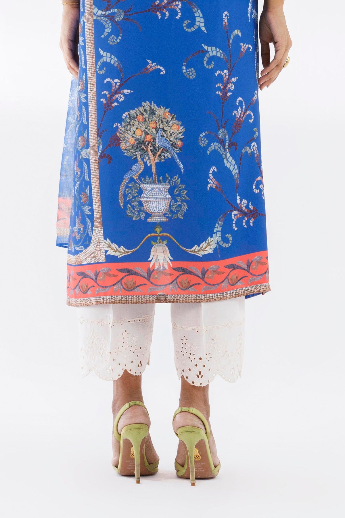 Stitched Lawn Embroidered Culotte