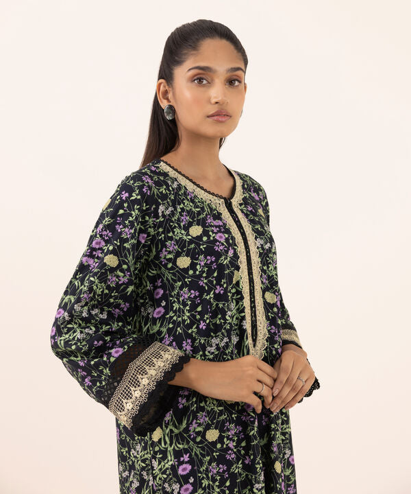 Embroidered Arabic Lawn Shirt