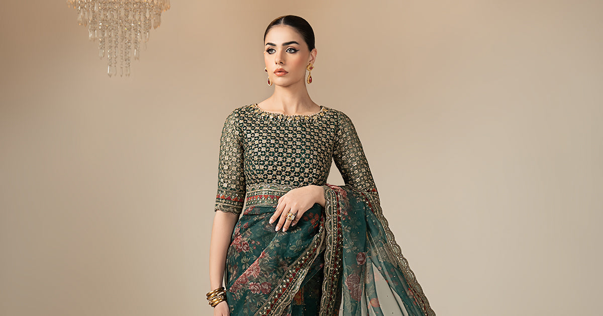 Embroidered Organza Saree