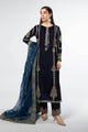 3 Piece Embroidered Velvet Suit