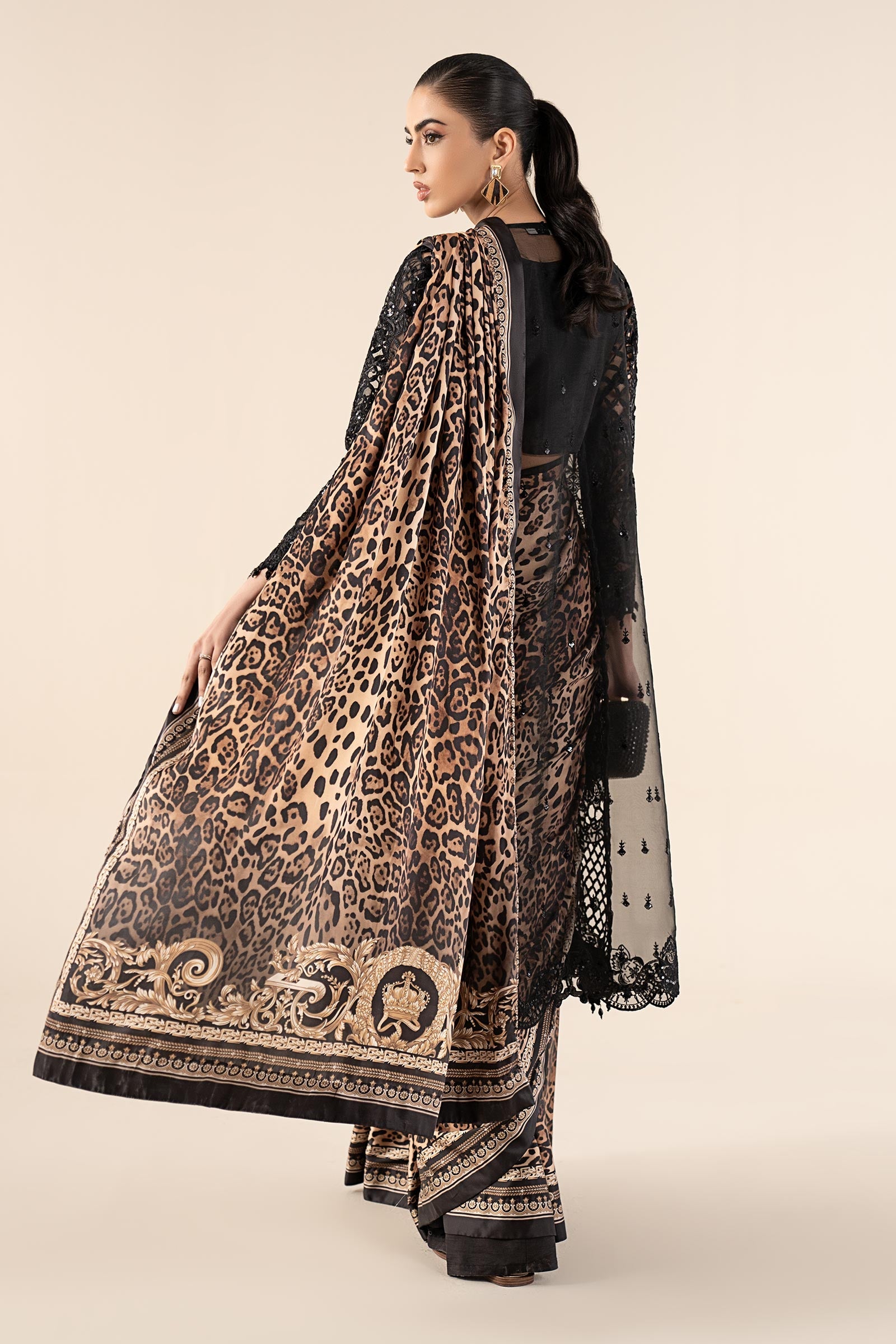 Embroidered Satin Silk Saree