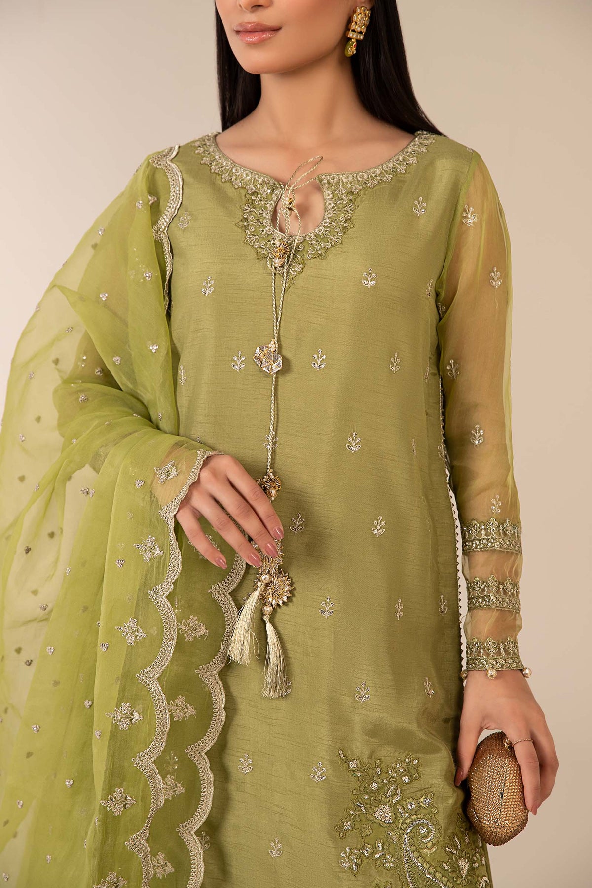 3 Piece Embroidered Suit