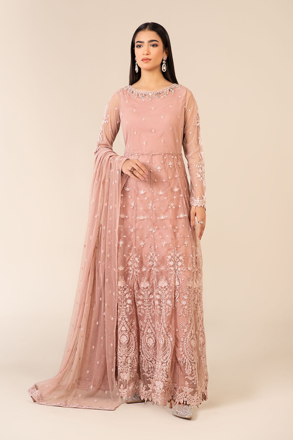 3 Piece Embroidered Suit