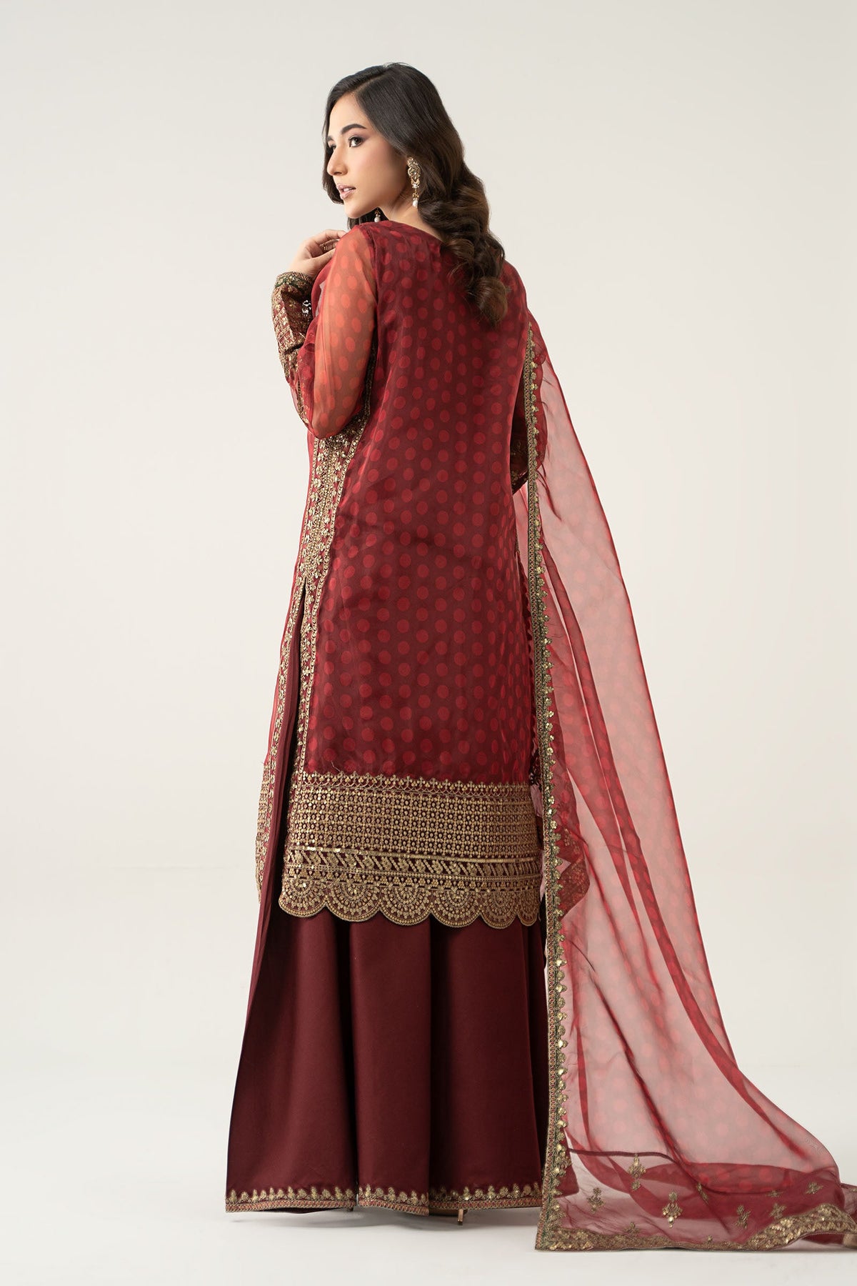 3 Piece Embroidered Suit