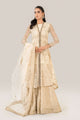 3 Piece Embroidered Net Suit
