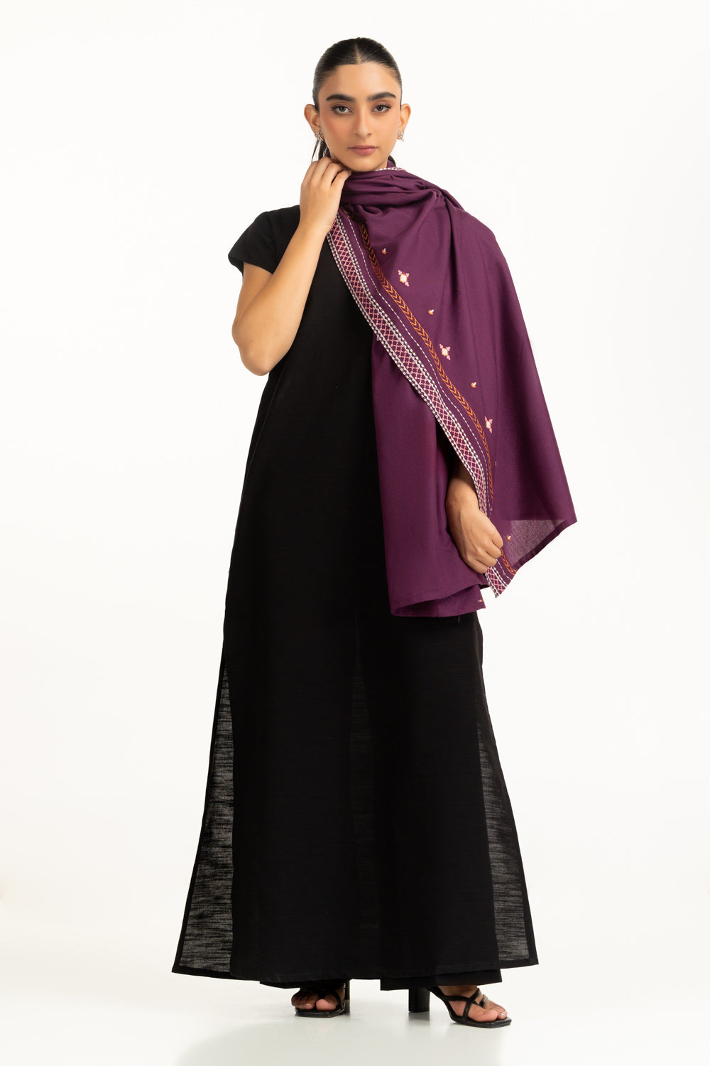 Acrylic Embroidered Stole