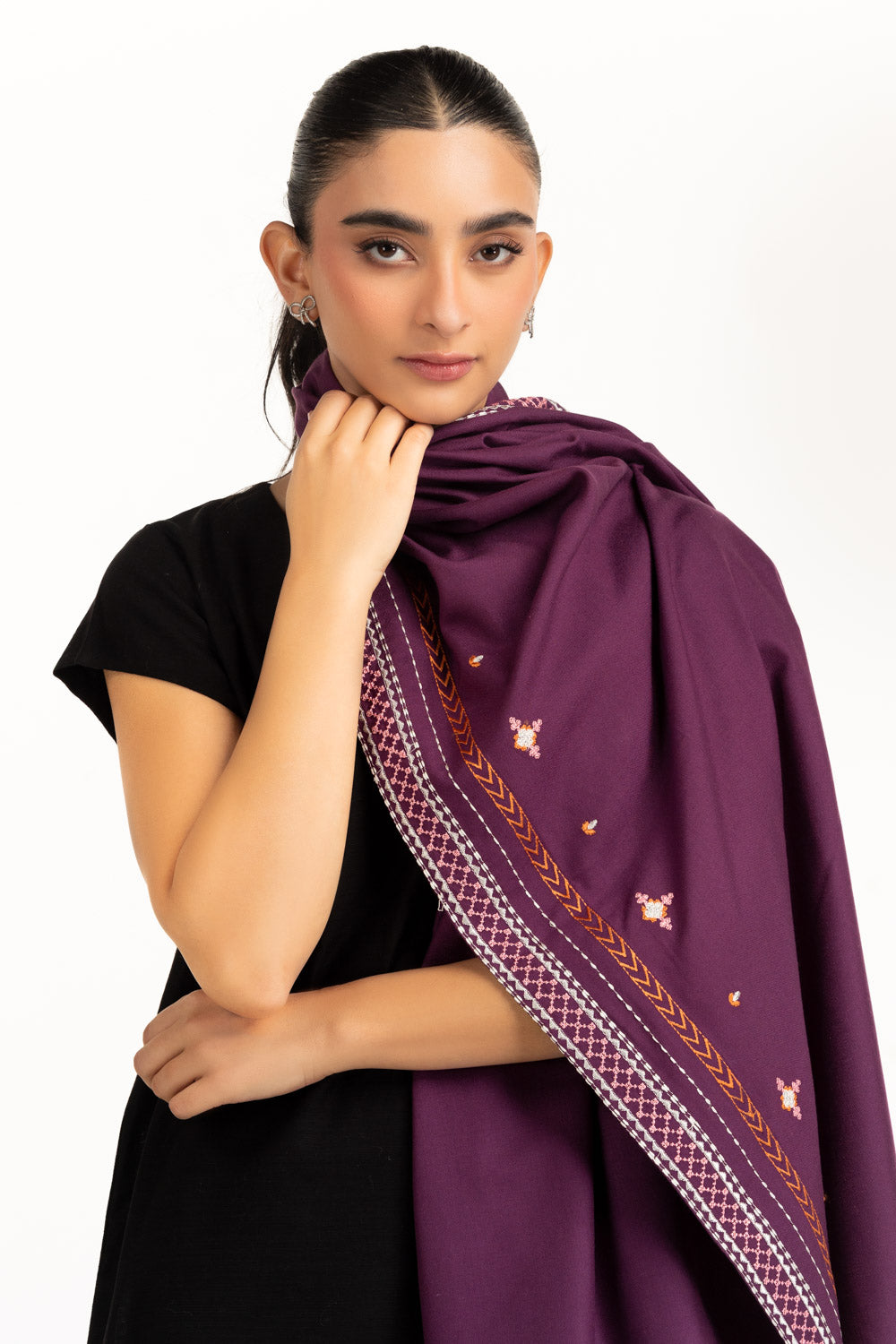 Acrylic Embroidered Stole