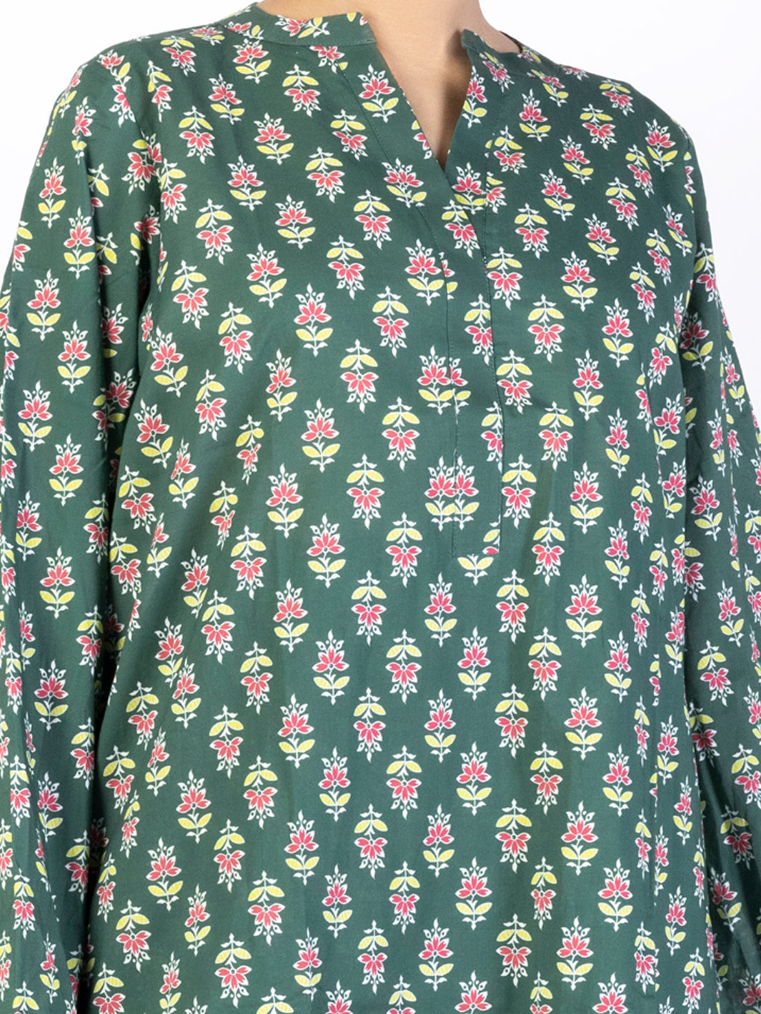 Green Lawn Co-ord Set - ALP-2PS-SLKS-2242