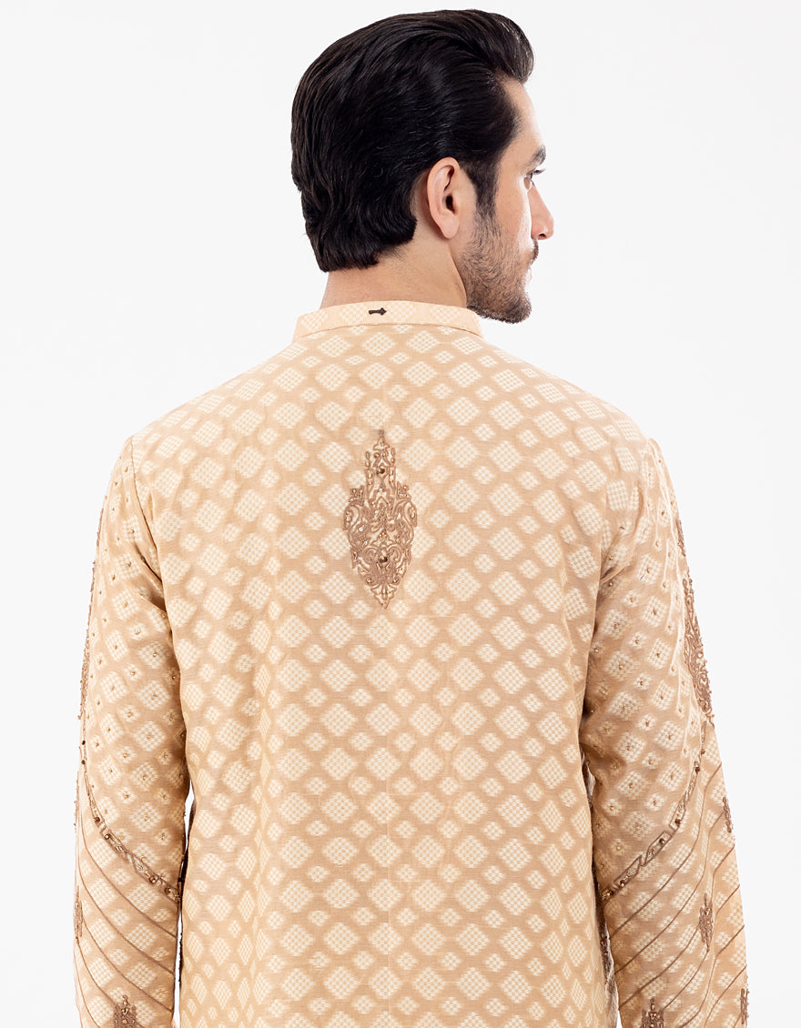 Beige Formal Kurta - AL-K-SP-059