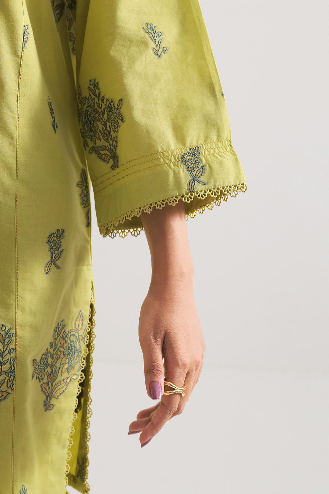 Cotton Jacquard Stitched 2 Piece (Shirt/Trouser)103175