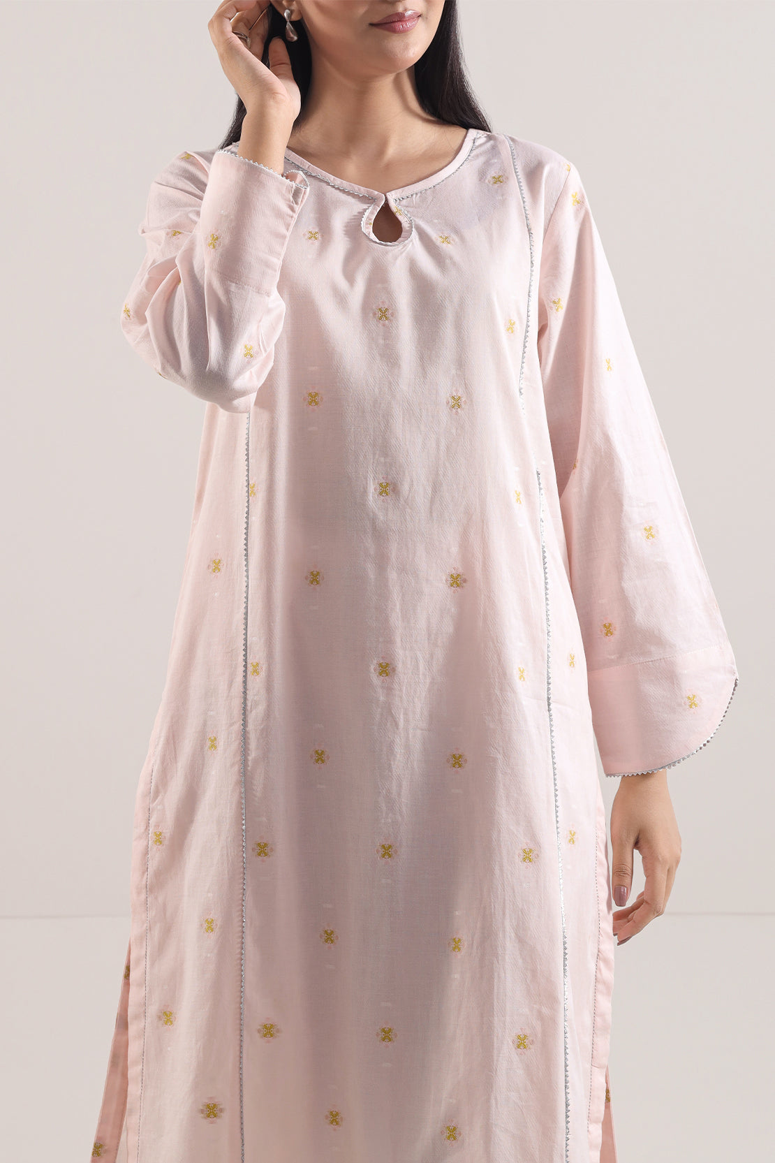 Cotton Jacquard Stitched 2 Piece (Shirt/Trouser)116896