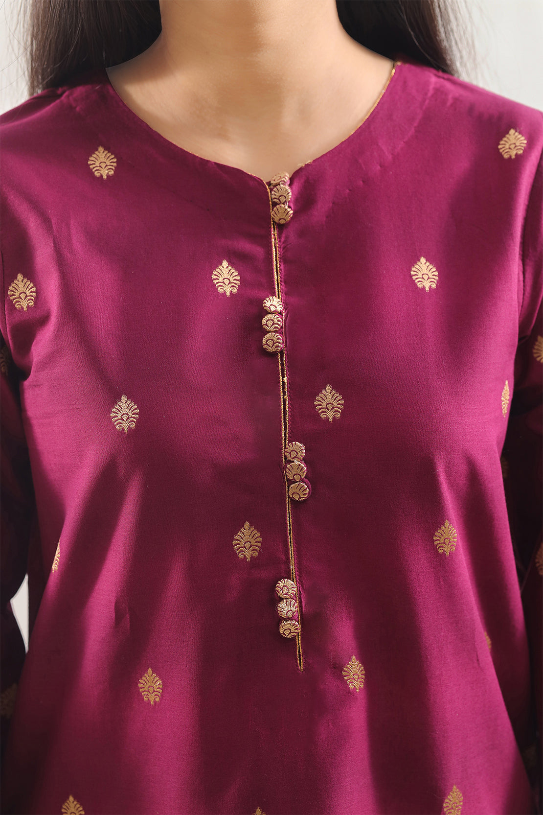 Cotton Jacquard Stitched 2 Piece (Shirt/Trouser)113791